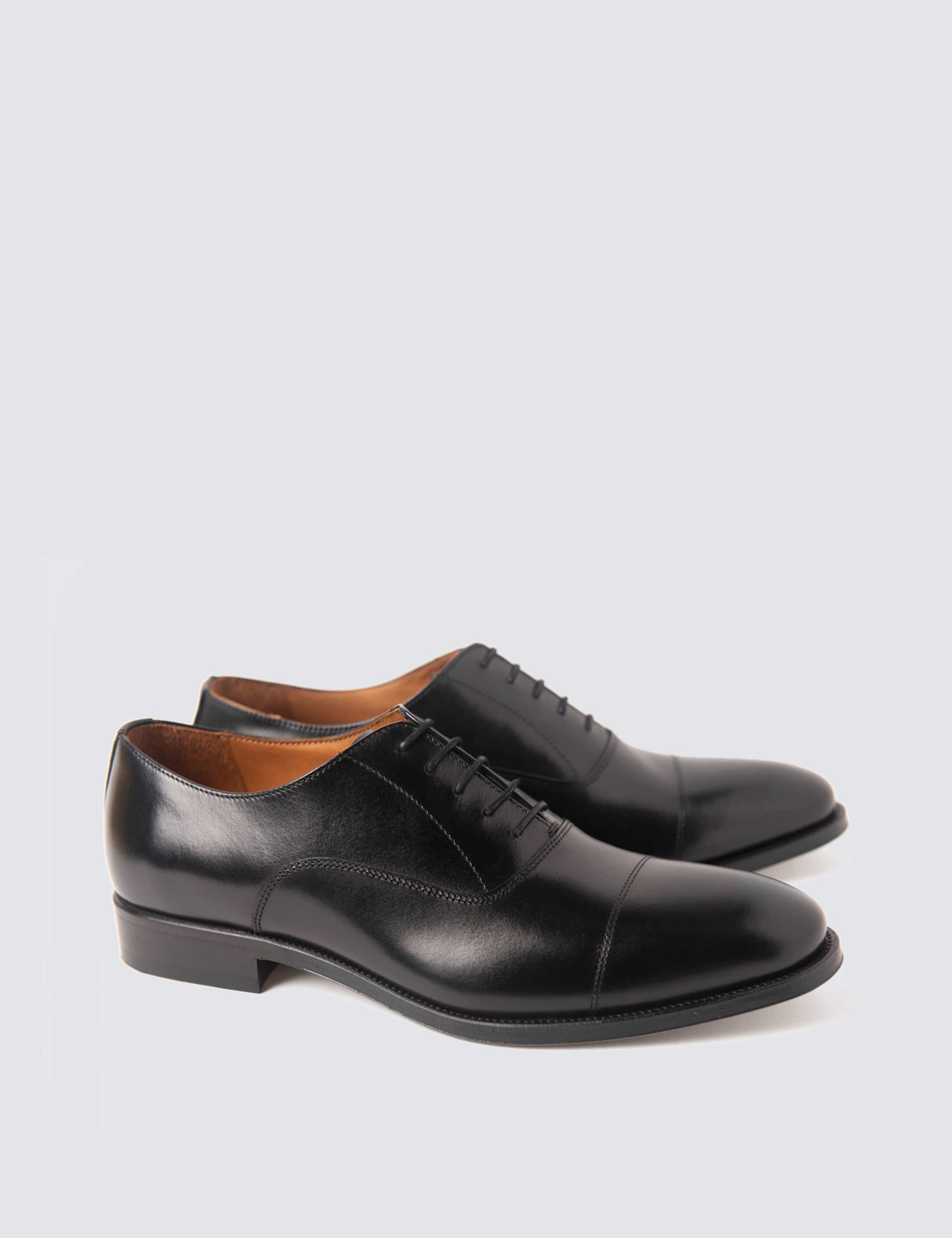 Wide Fit Leather Oxford Shoes
