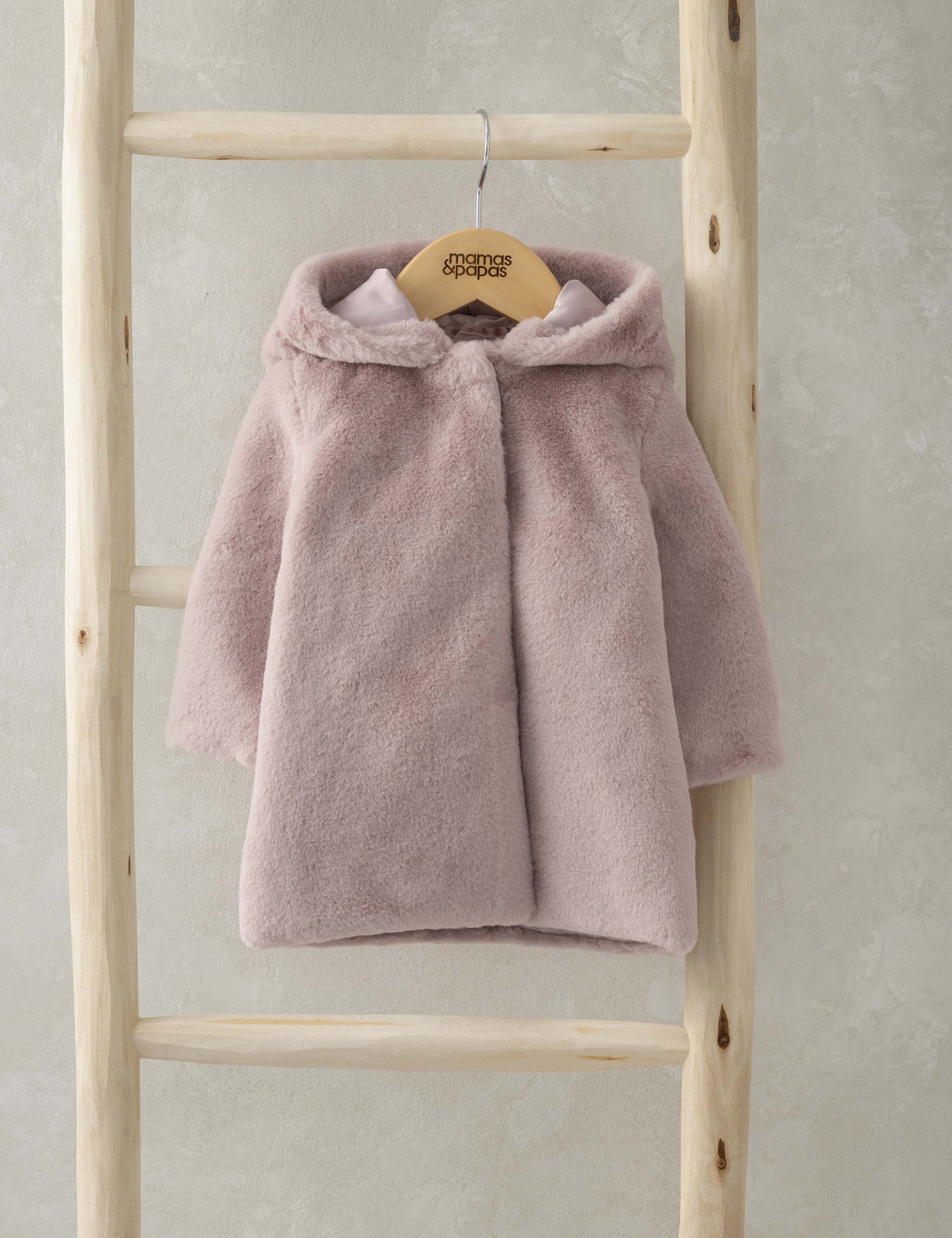 Faux Fur Hooded Jacket (3 Mths - 3 Yrs)