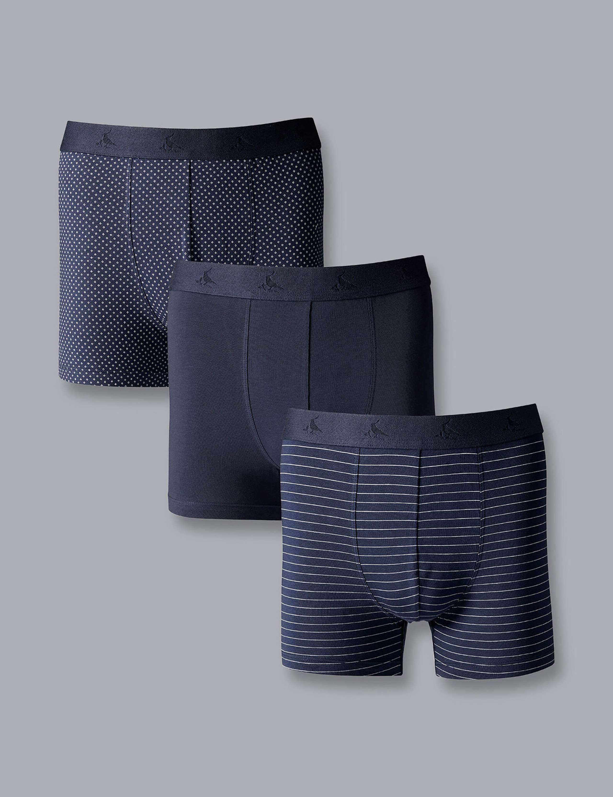 3pk Cotton Rich Jersey Assorted Boxers