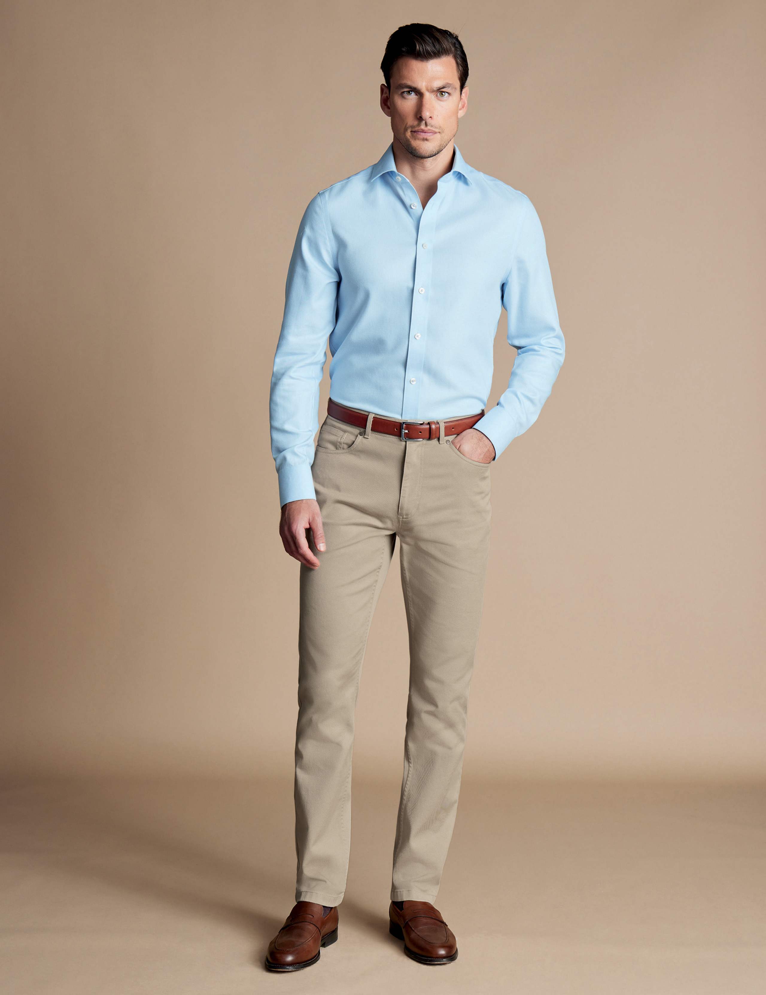 Slim Fit Textured 5 Pocket Jeans