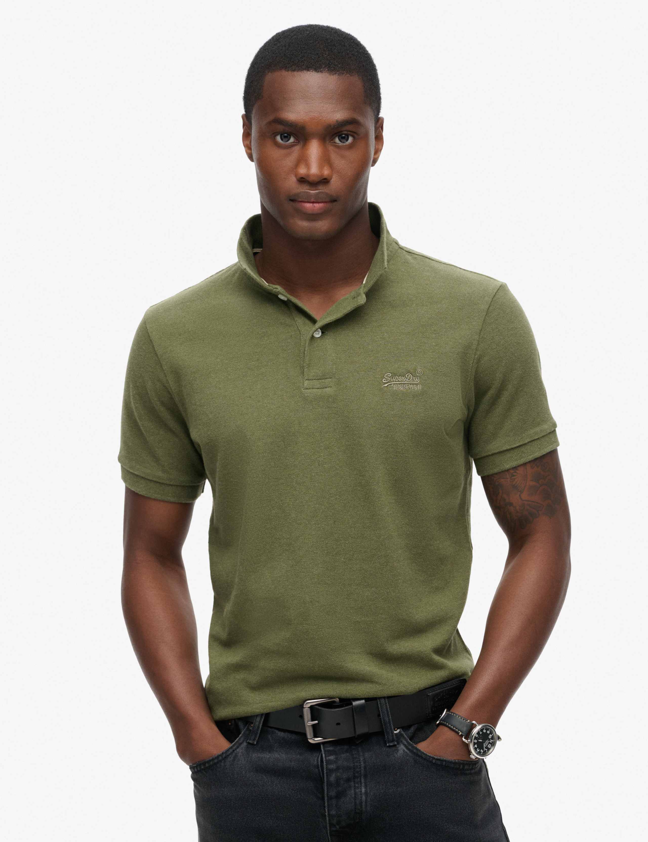 Pure Cotton Pique Polo Shirt