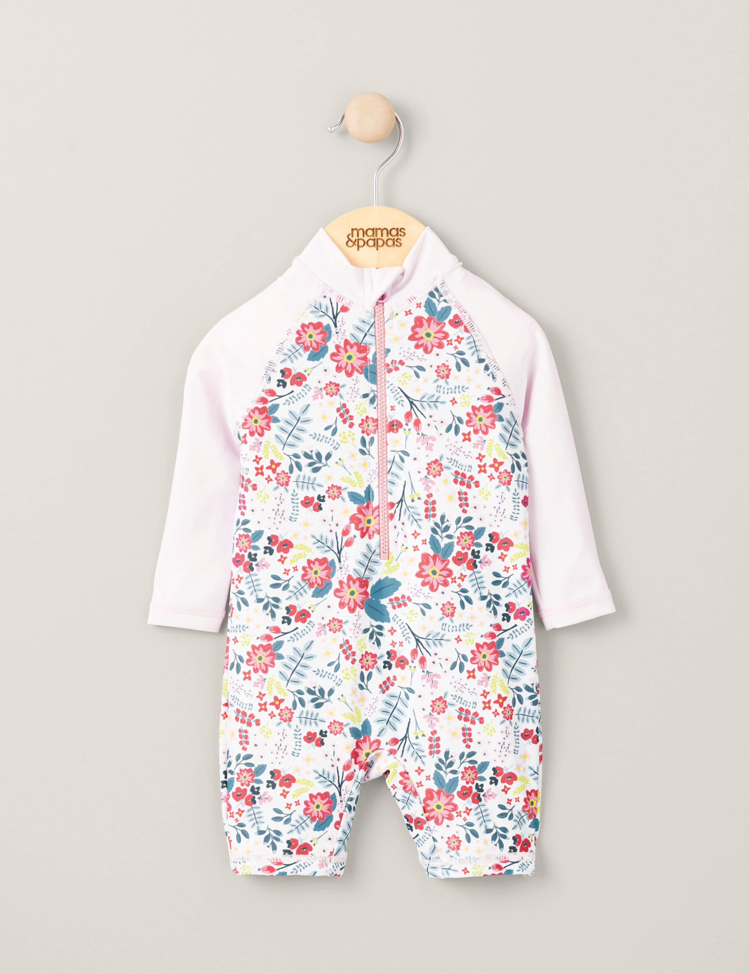 Floral Long Sleeve Swimsuit (0-3 Yrs)