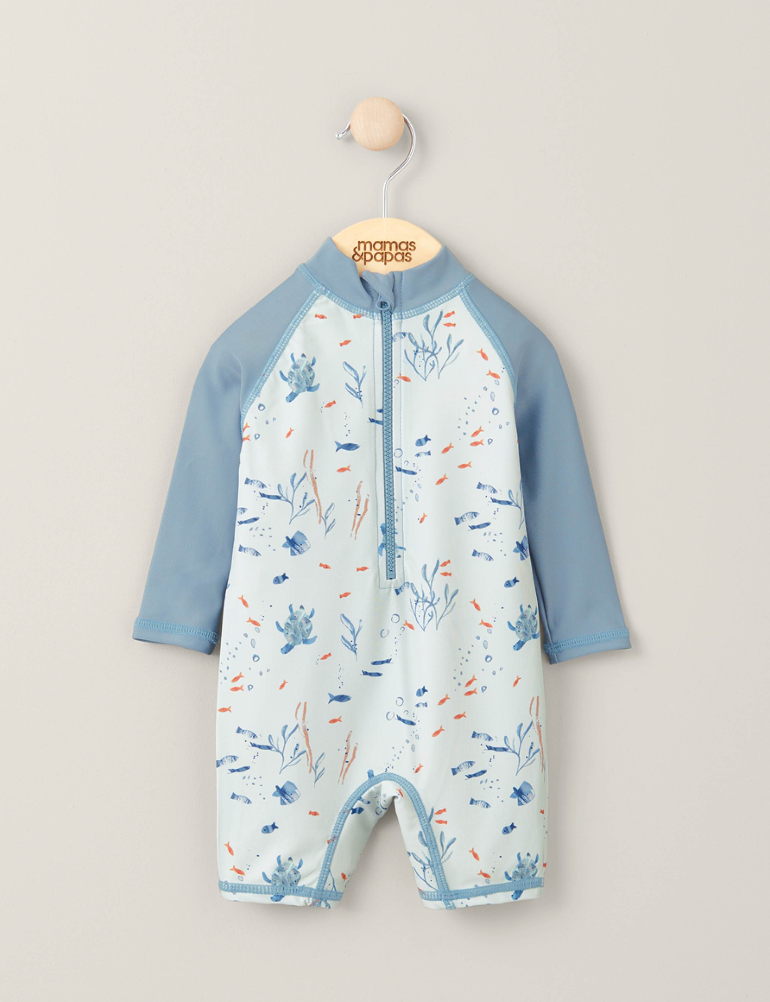 Sea Print Long Sleeve Rashsuit (0-3 Yrs)
