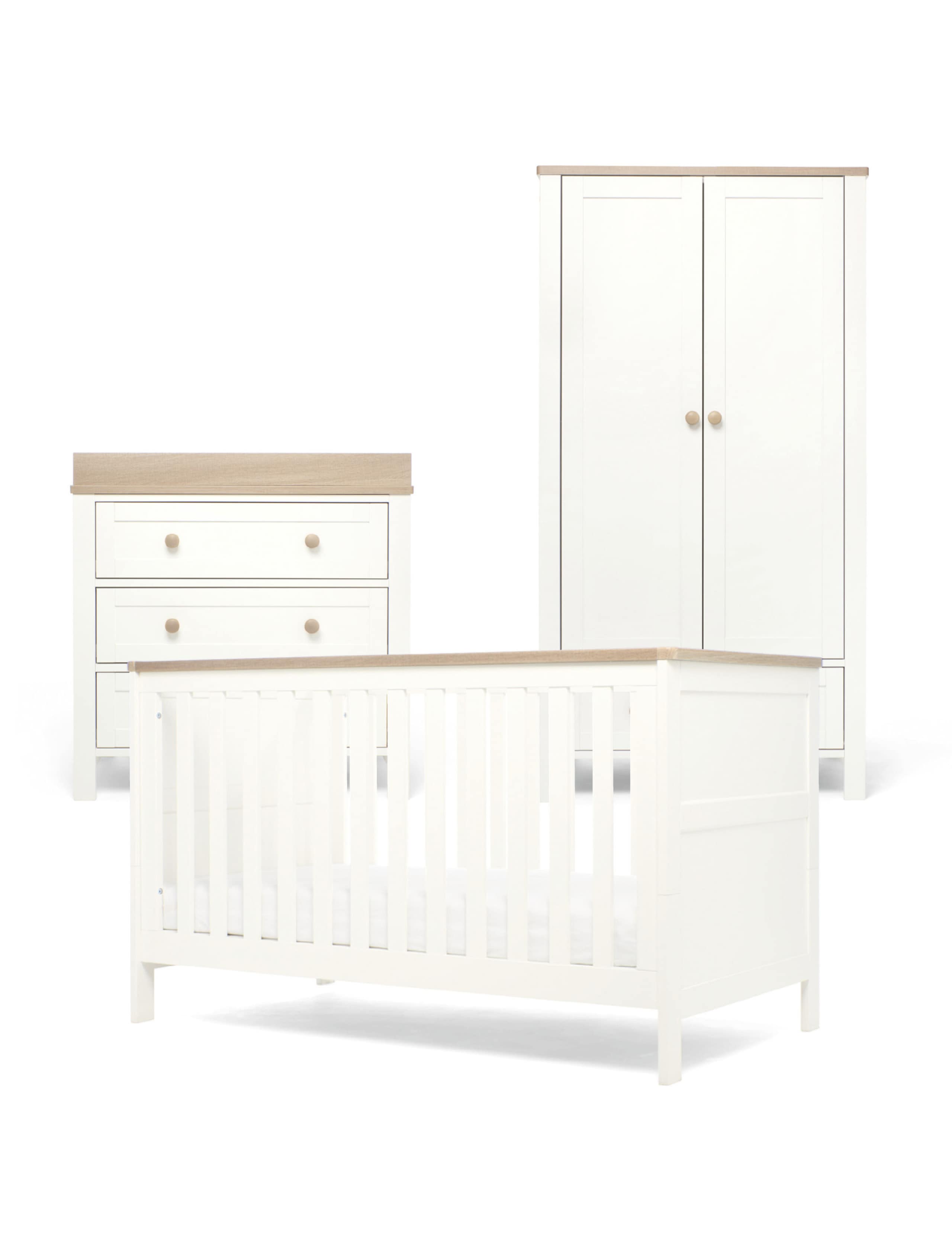 Wedmore 3 Piece Cotbed Range with Dresser and Wardrobe