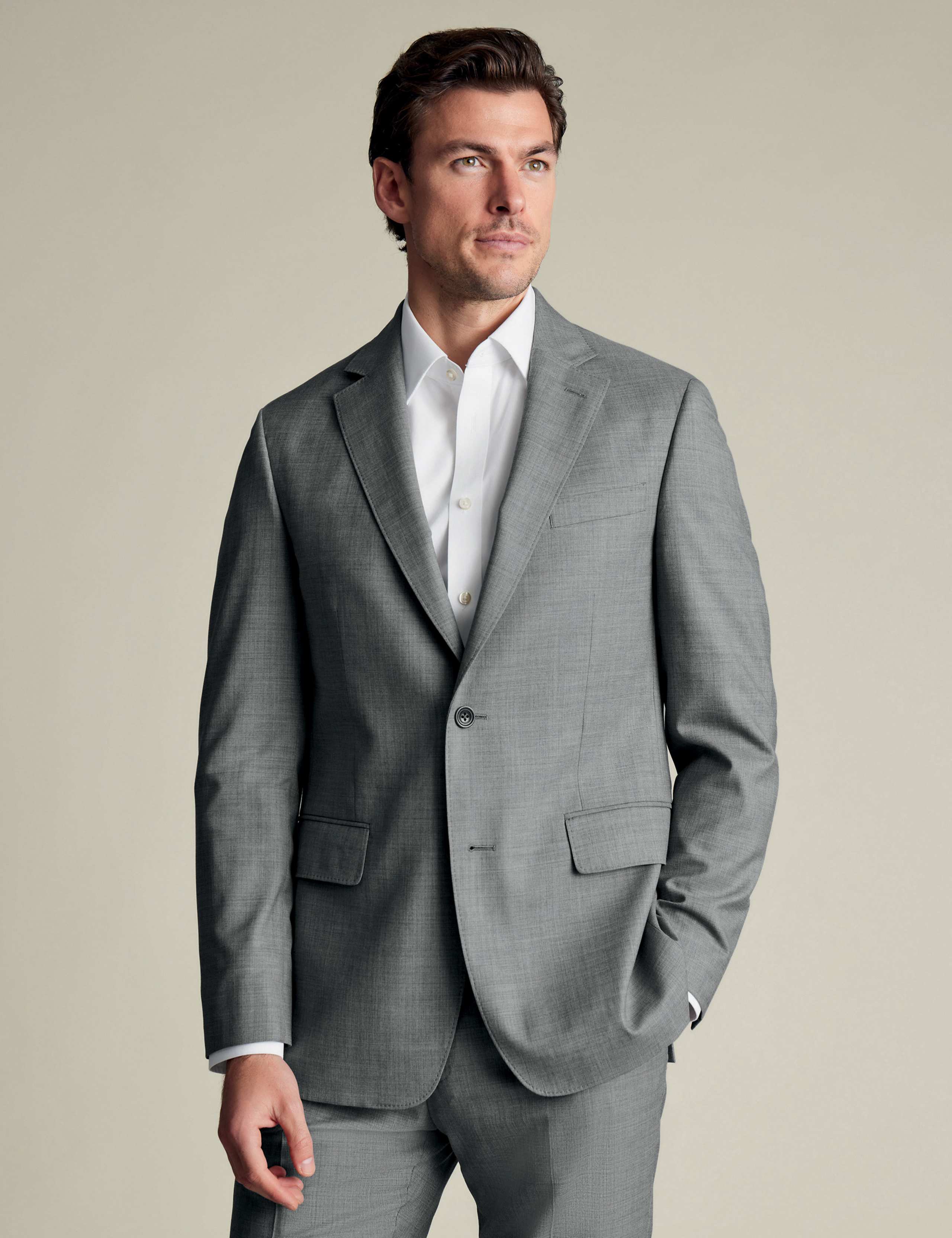Slim Fit Pure Wool Crease Recovery Suit Jacket