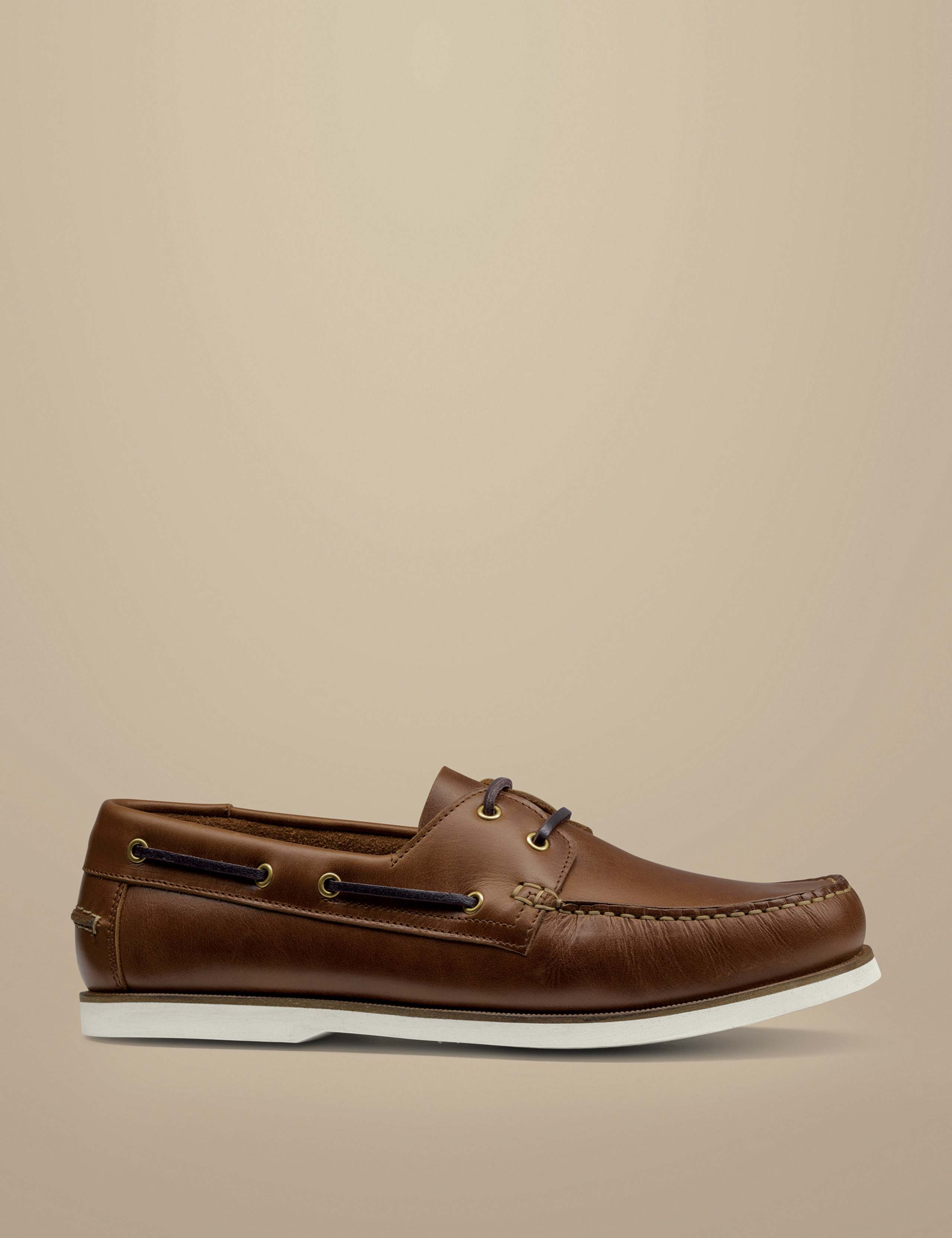 Leather Slip-On Boat Shoes