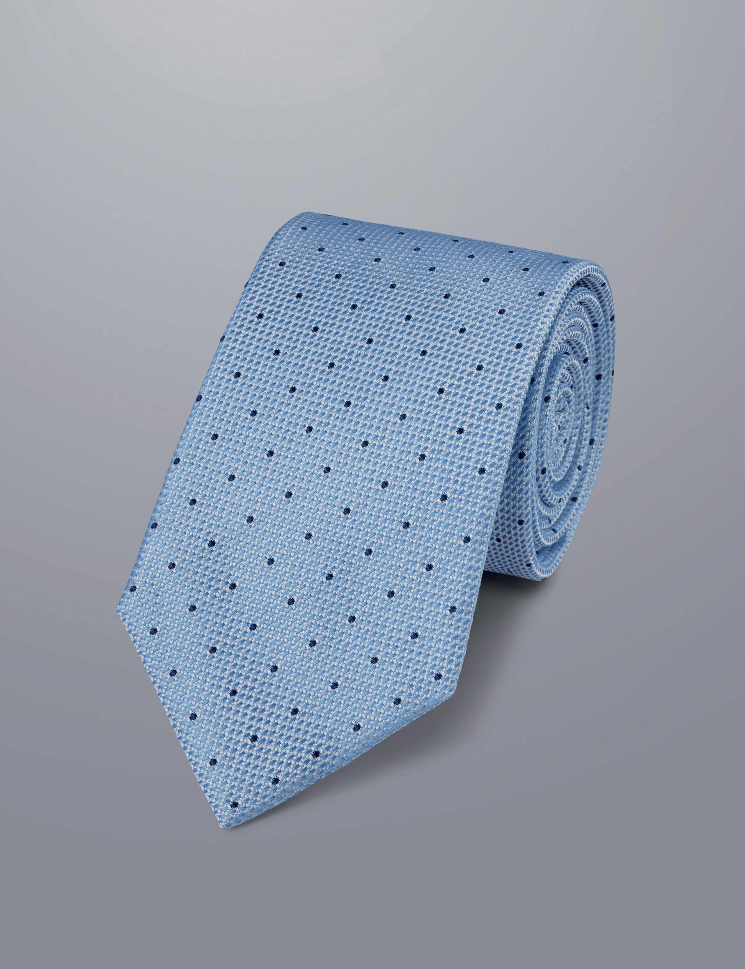 Polka Dot Pure Silk Tie