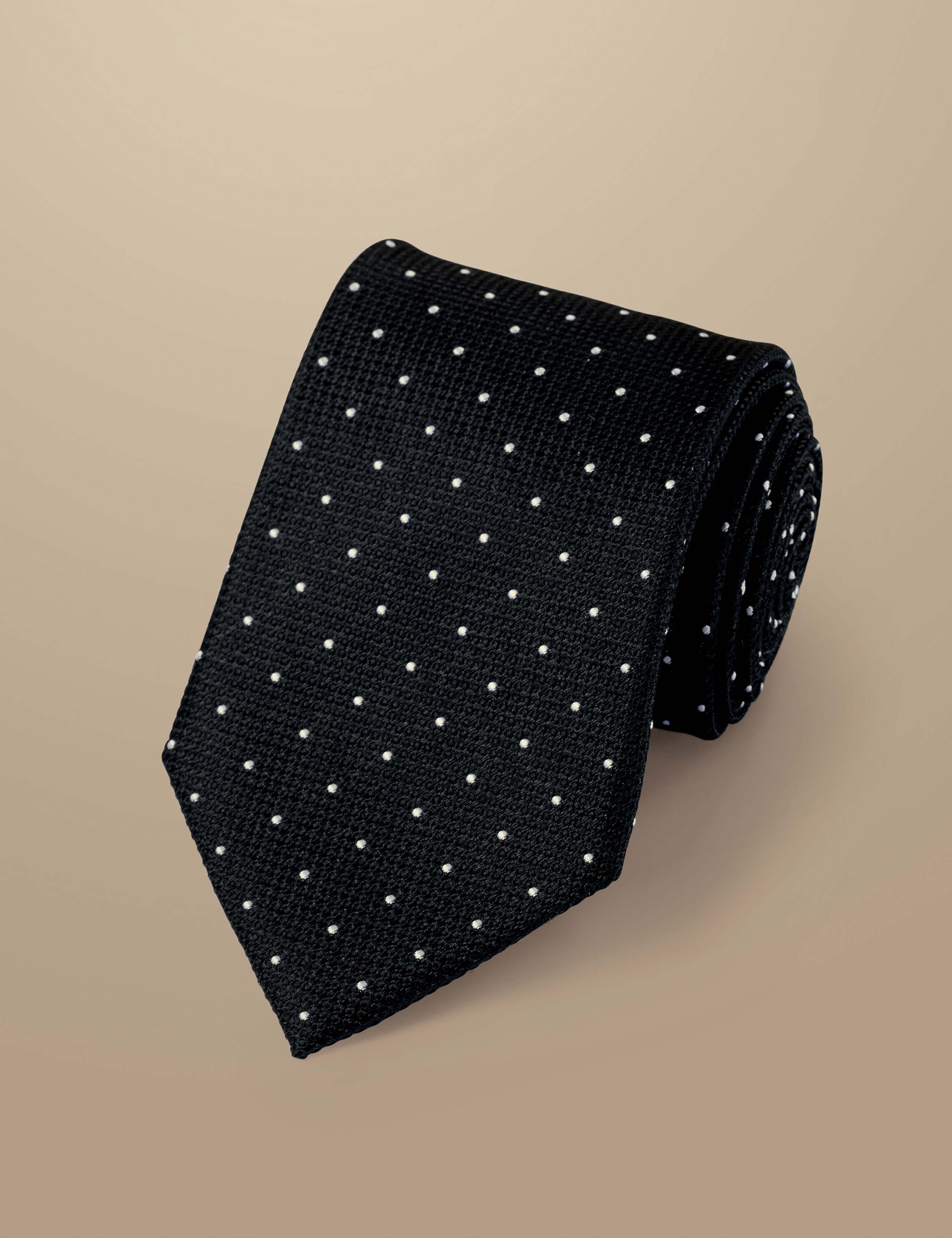 Polka Dot Pure Silk Tie