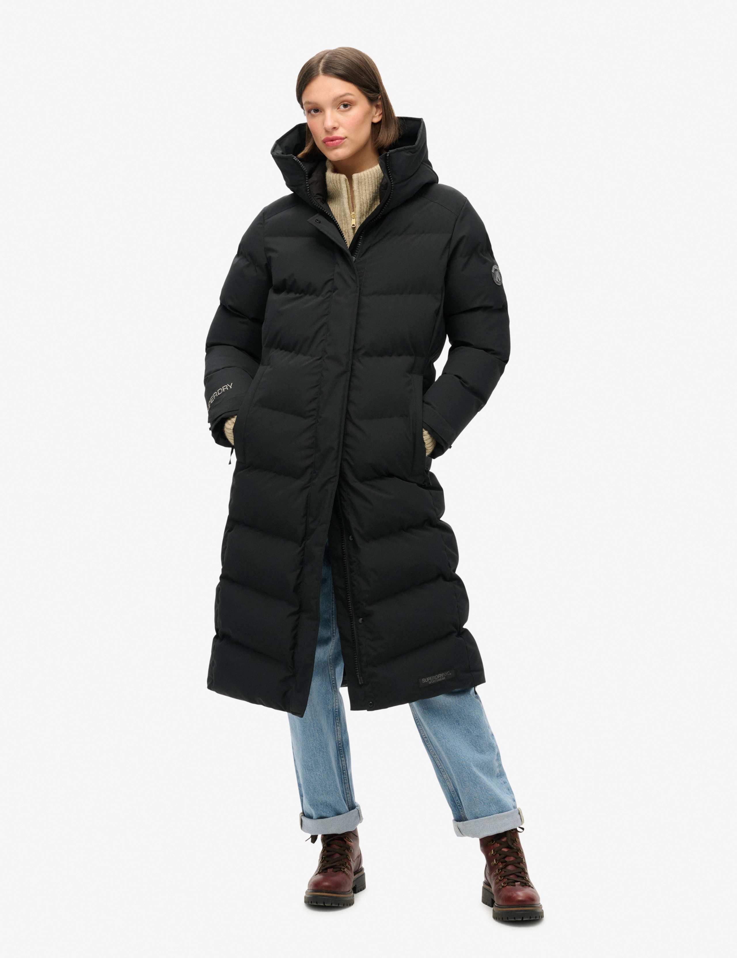 Hooded Longline Puffer Coat