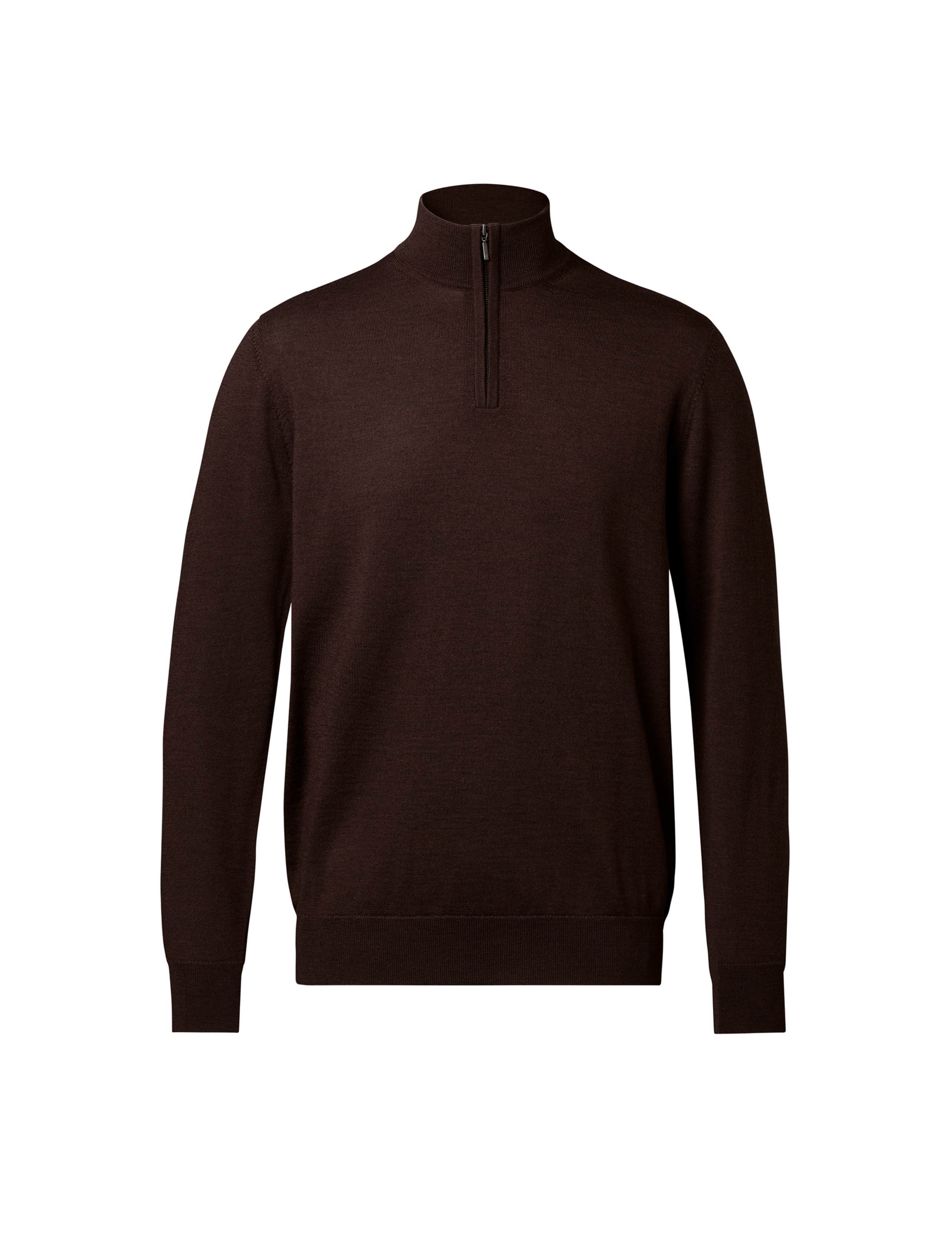Pure Merino Wool Half Zip Jumper
