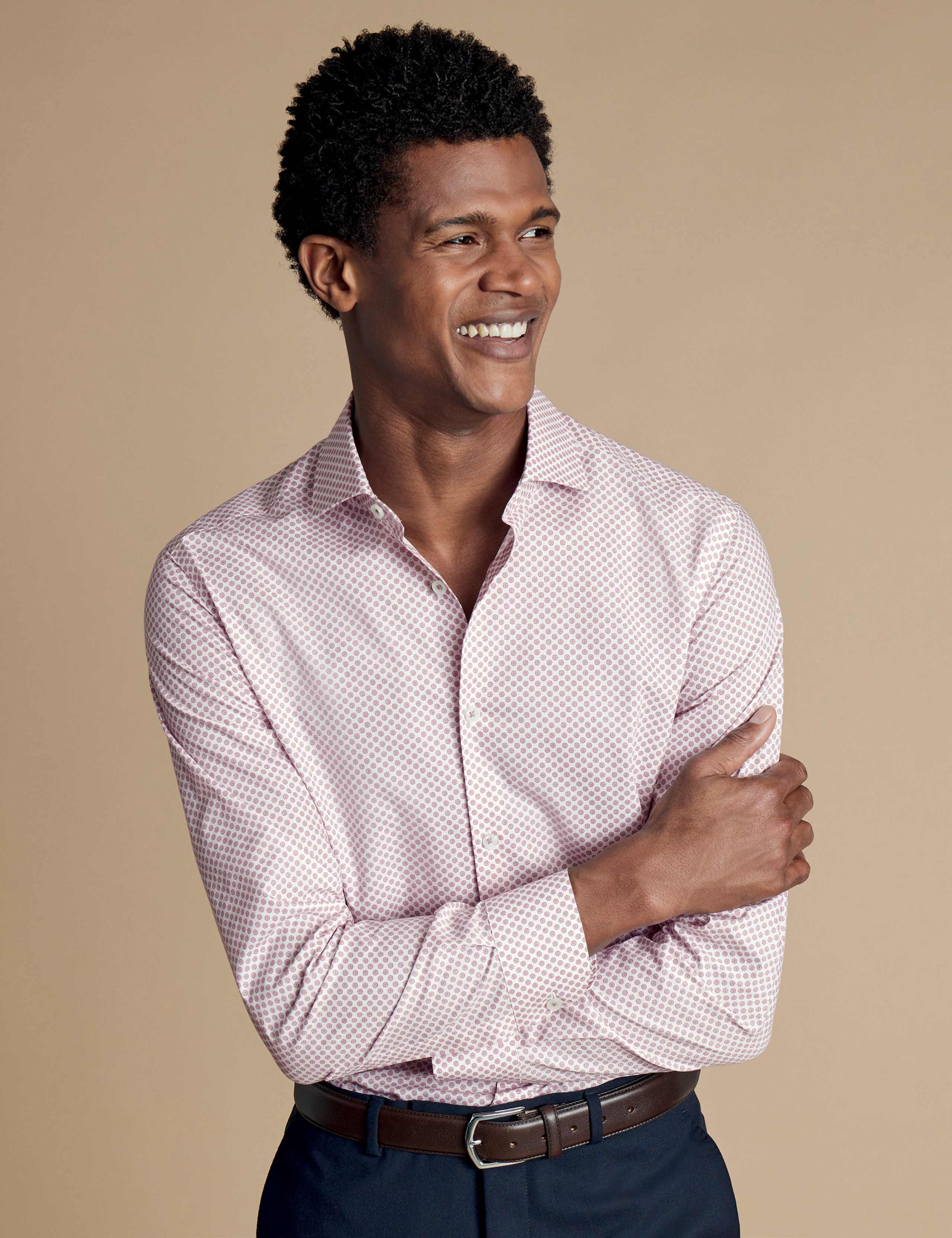 Regular Fit Non Iron Pure Cotton Printed Shirt