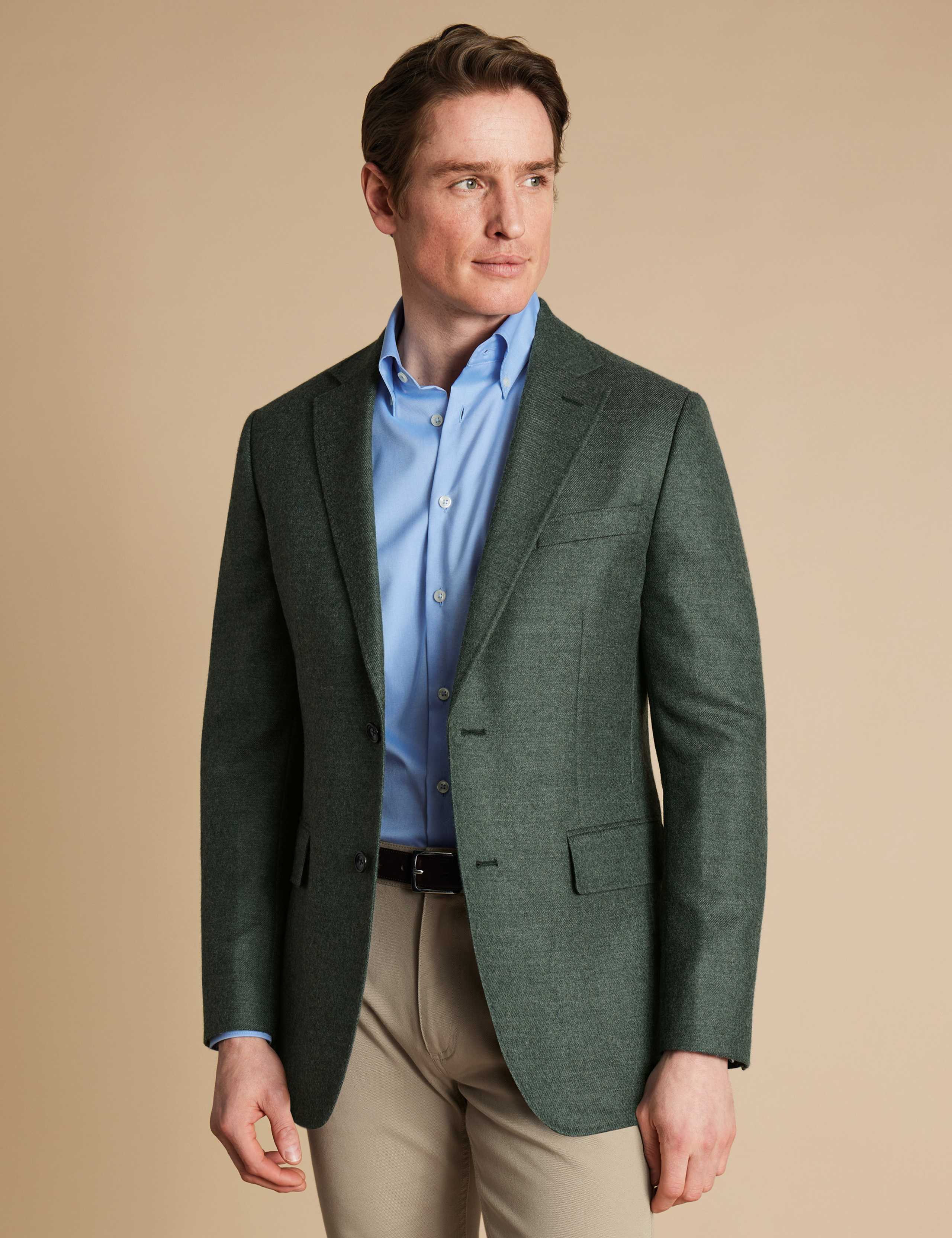 Slim Fit Pure Wool Twill Blazer