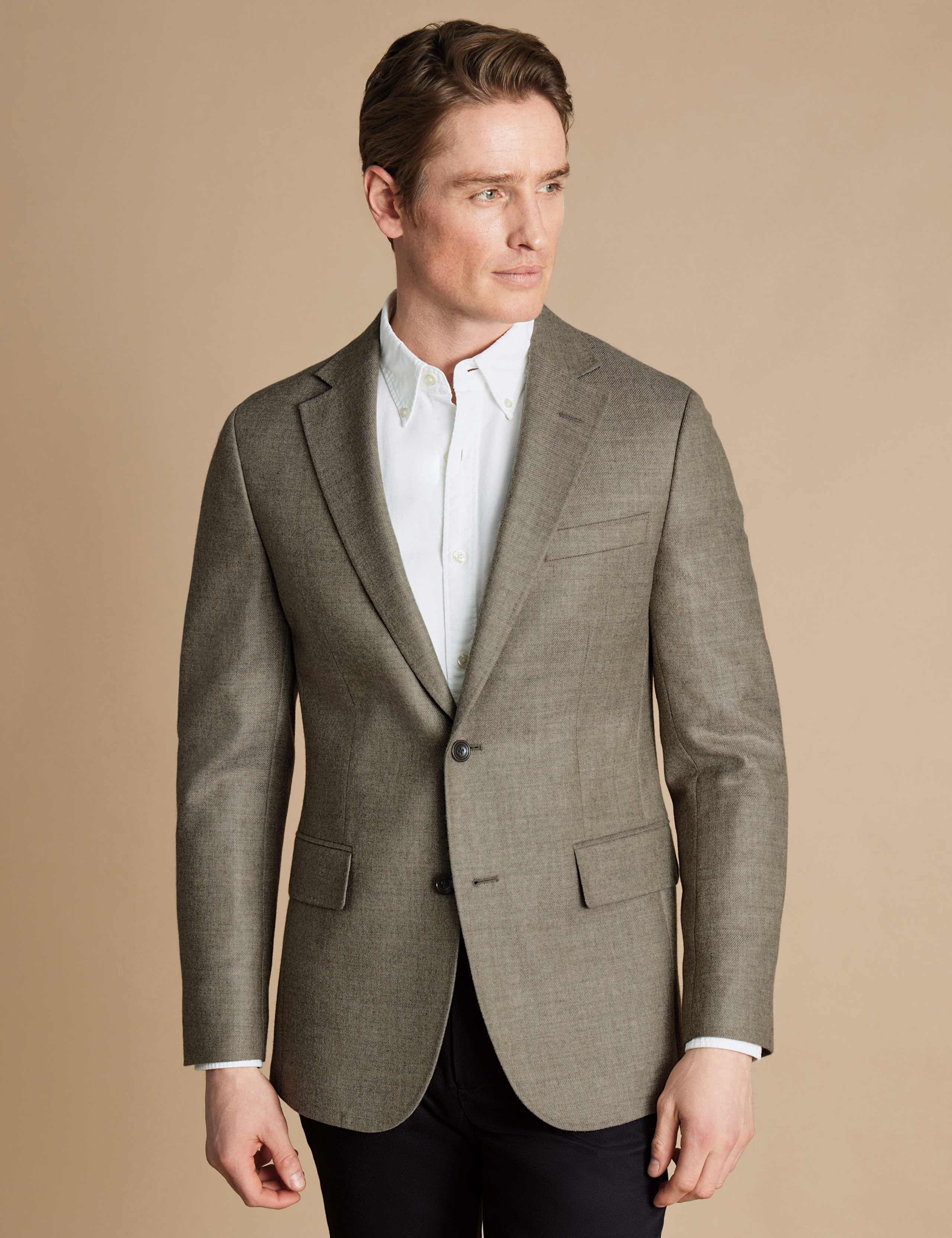 Slim Fit Pure Wool Twill Blazer