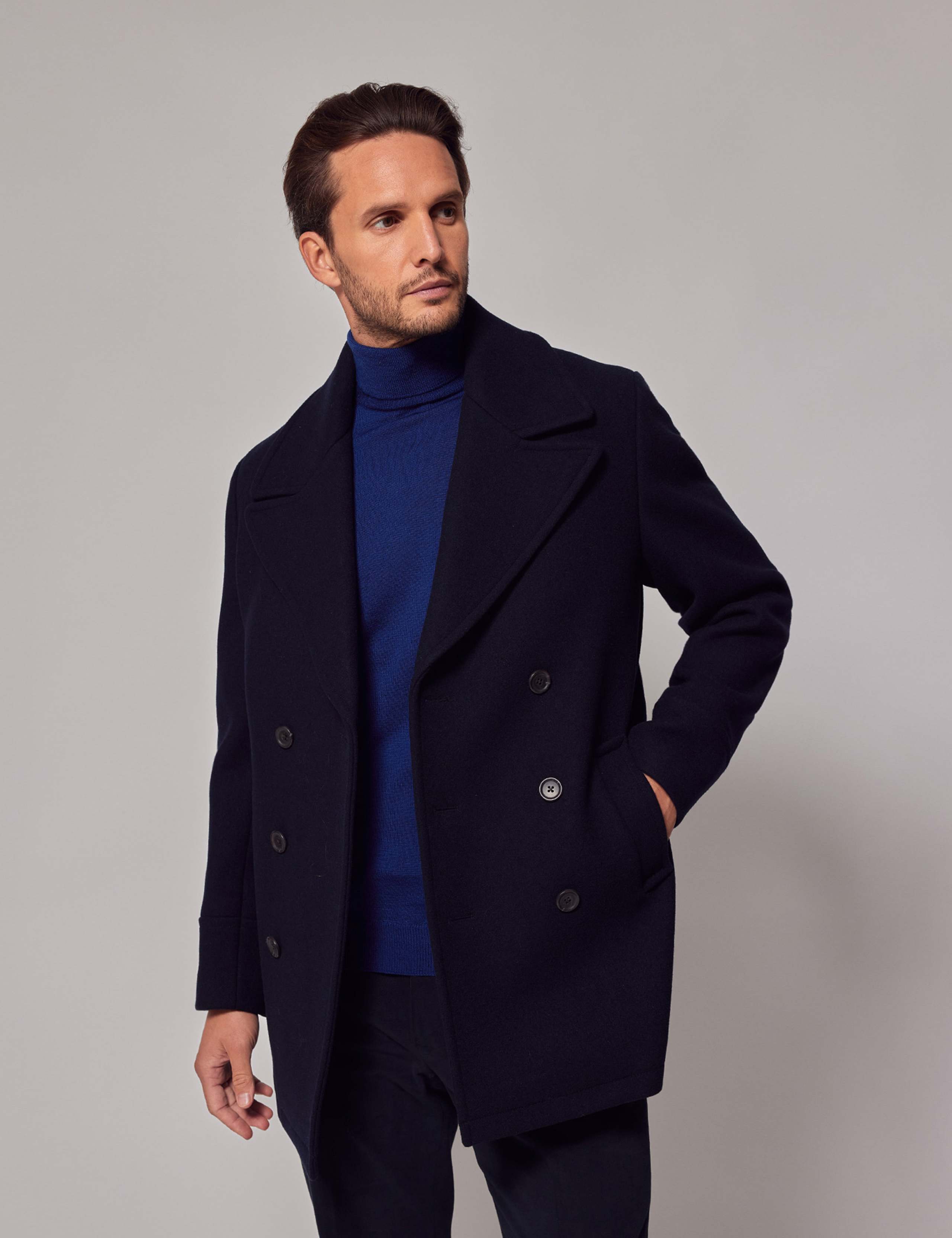 Pure Wool Peacoat