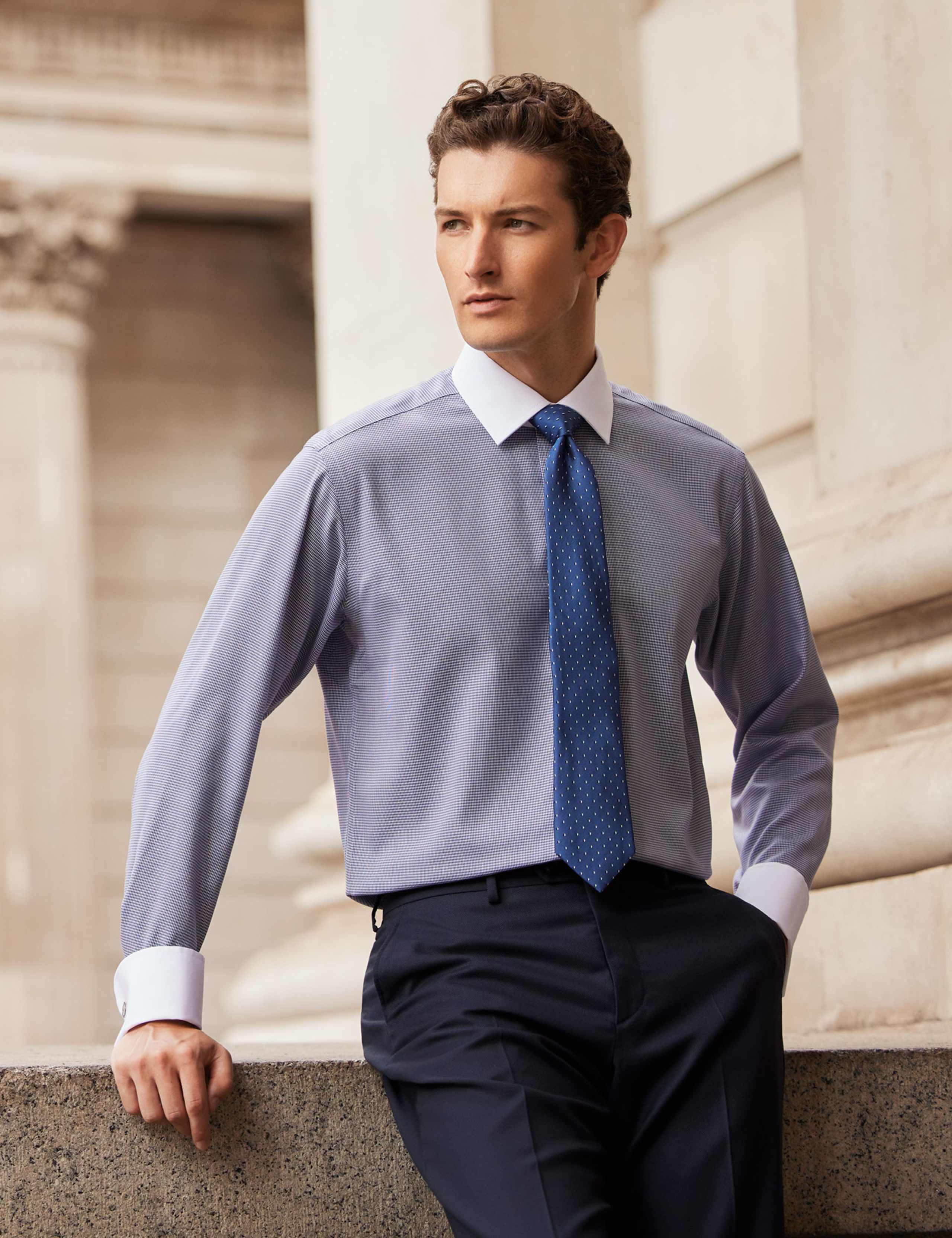 Slim Fit Non Iron Pure Cotton Check Shirt