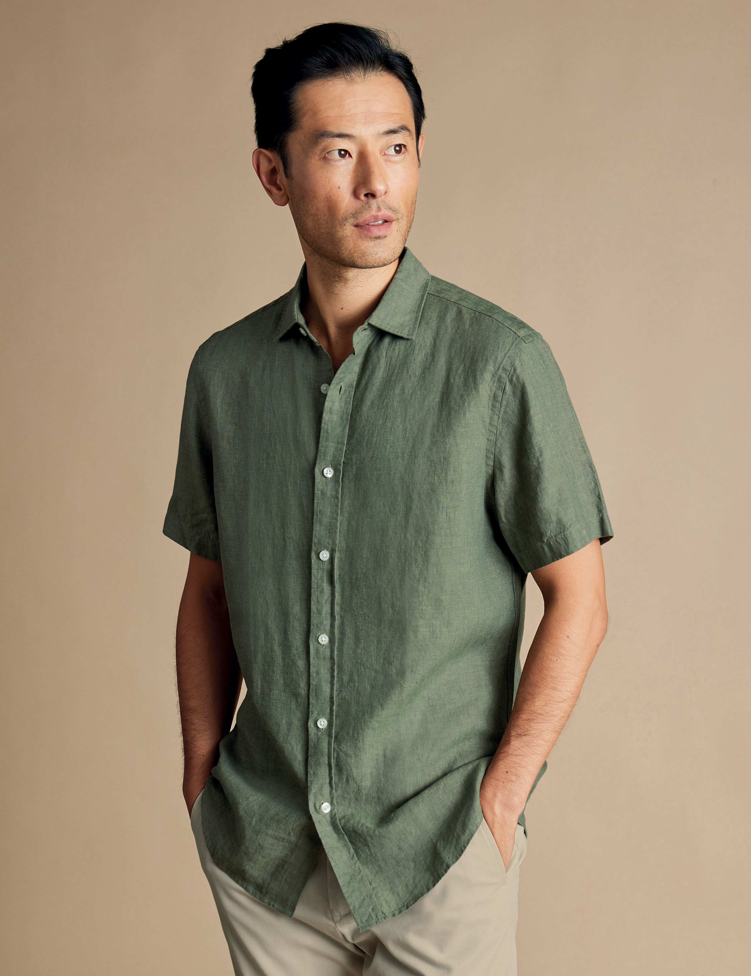 Slim Fit Pure Linen Shirt