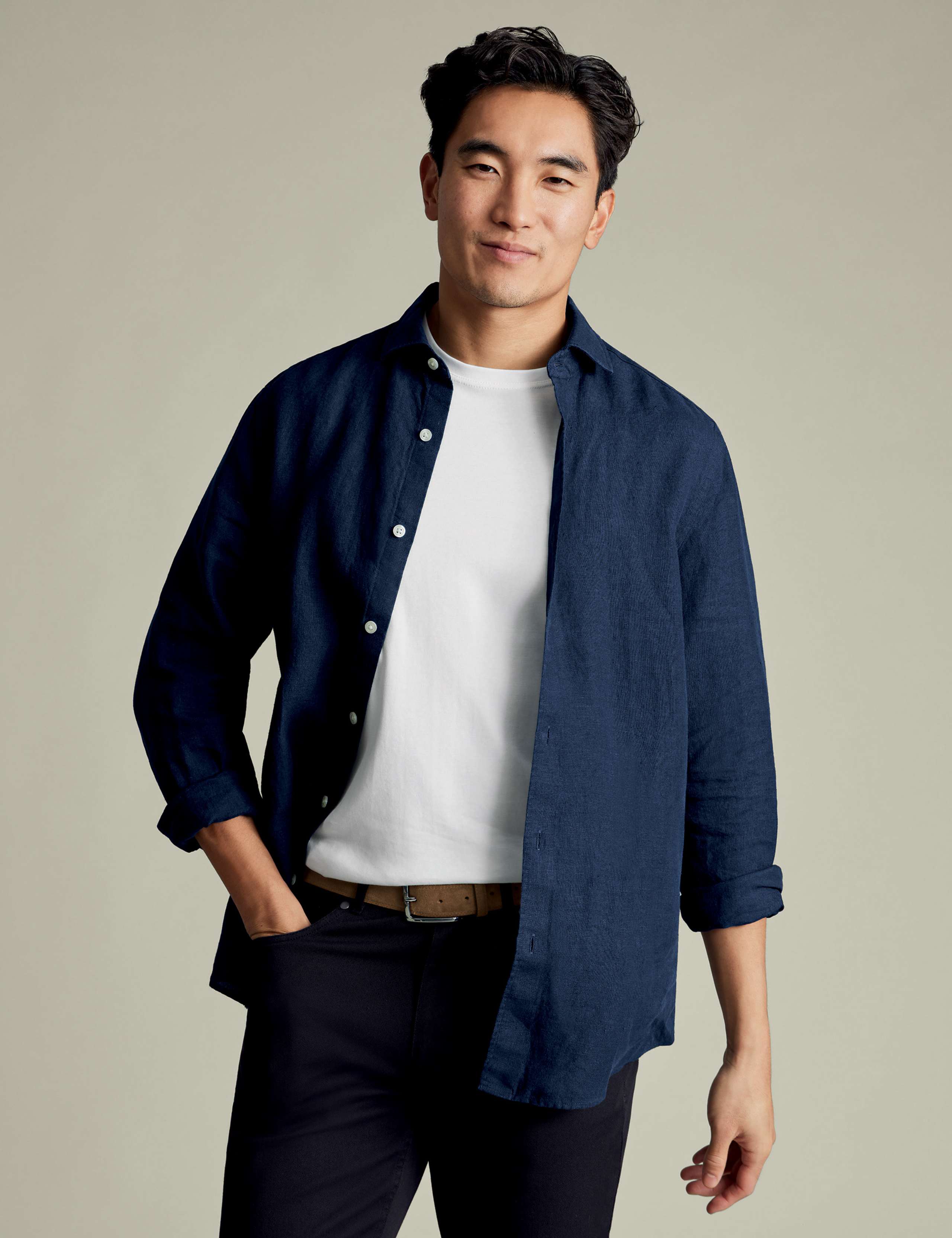 Slim Fit Pure Linen Shirt