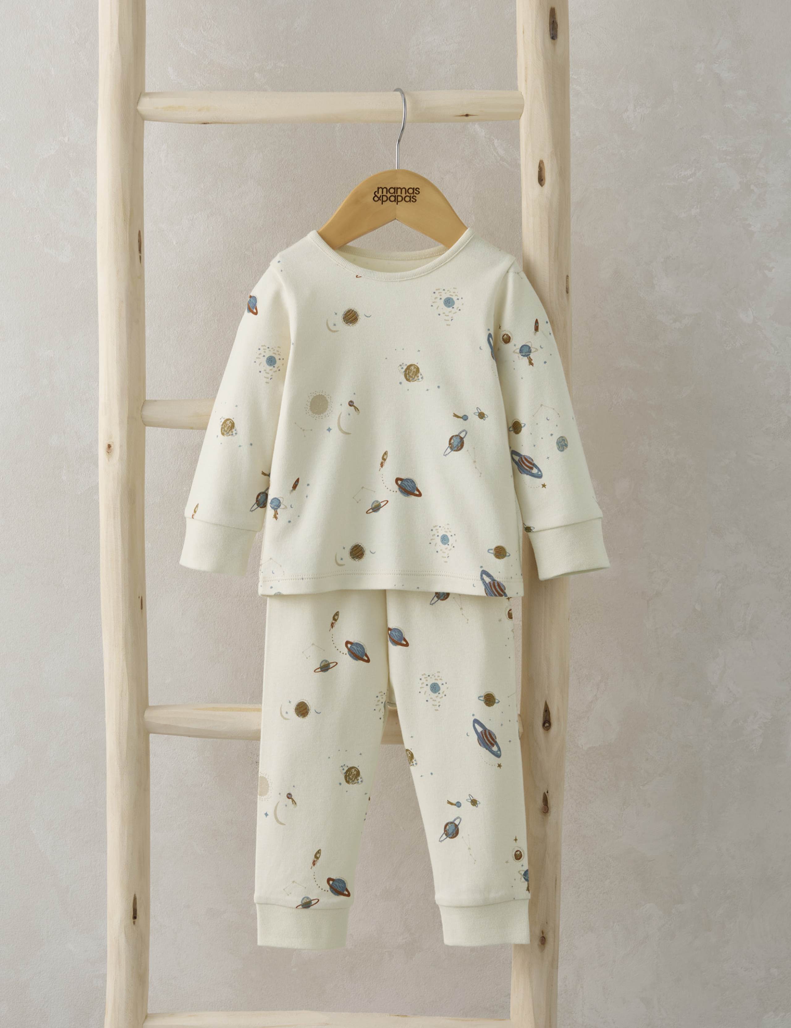 Pure Cotton Planet Print Pyjamas (0-36 Mths)