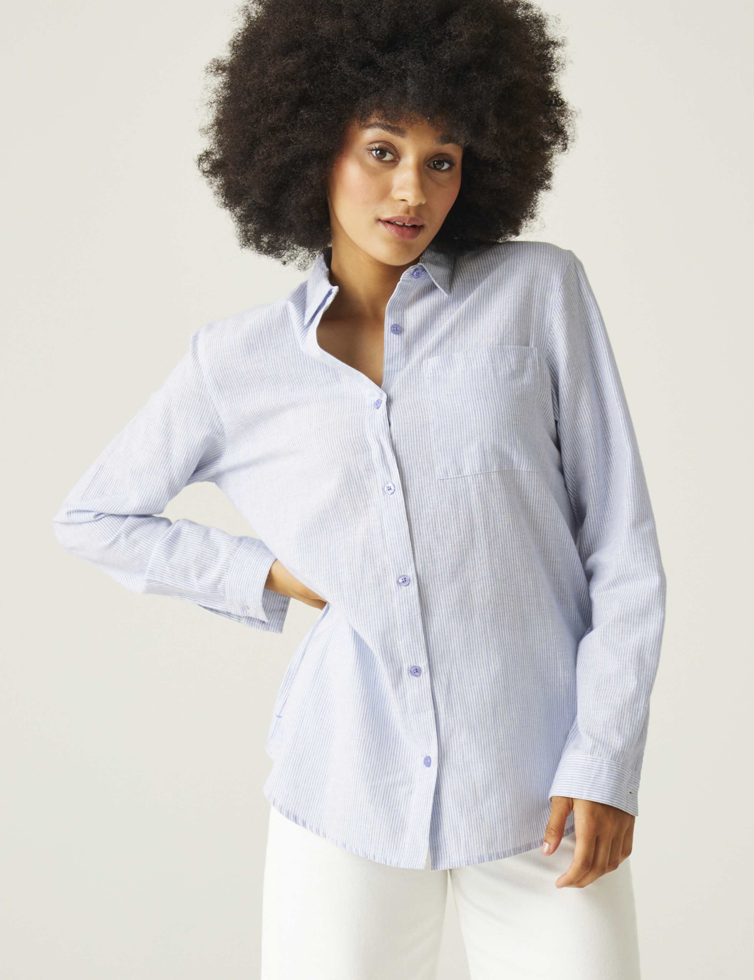 Primevere Cotton Rich Striped Shirt
