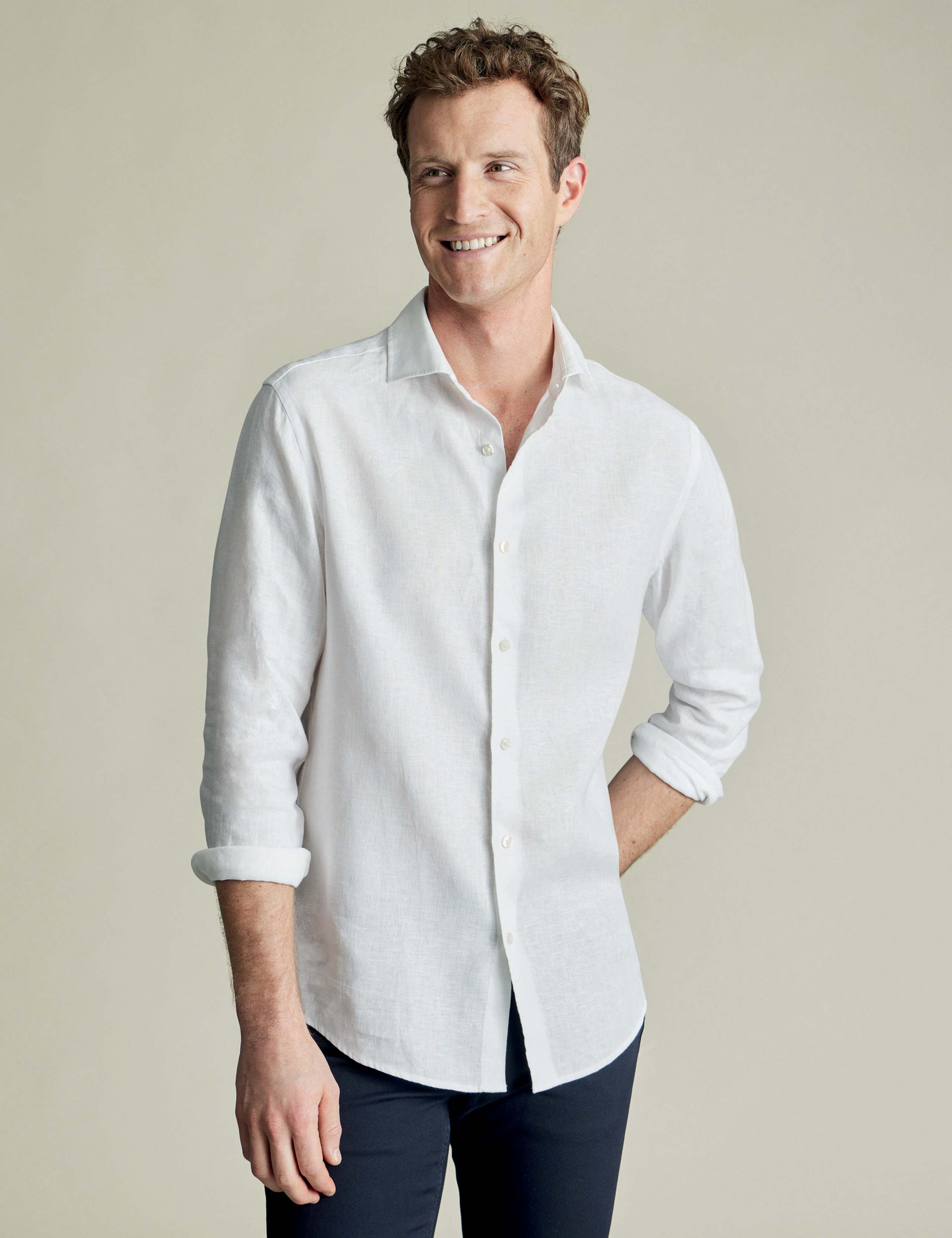 Slim Fit Pure Linen Shirt