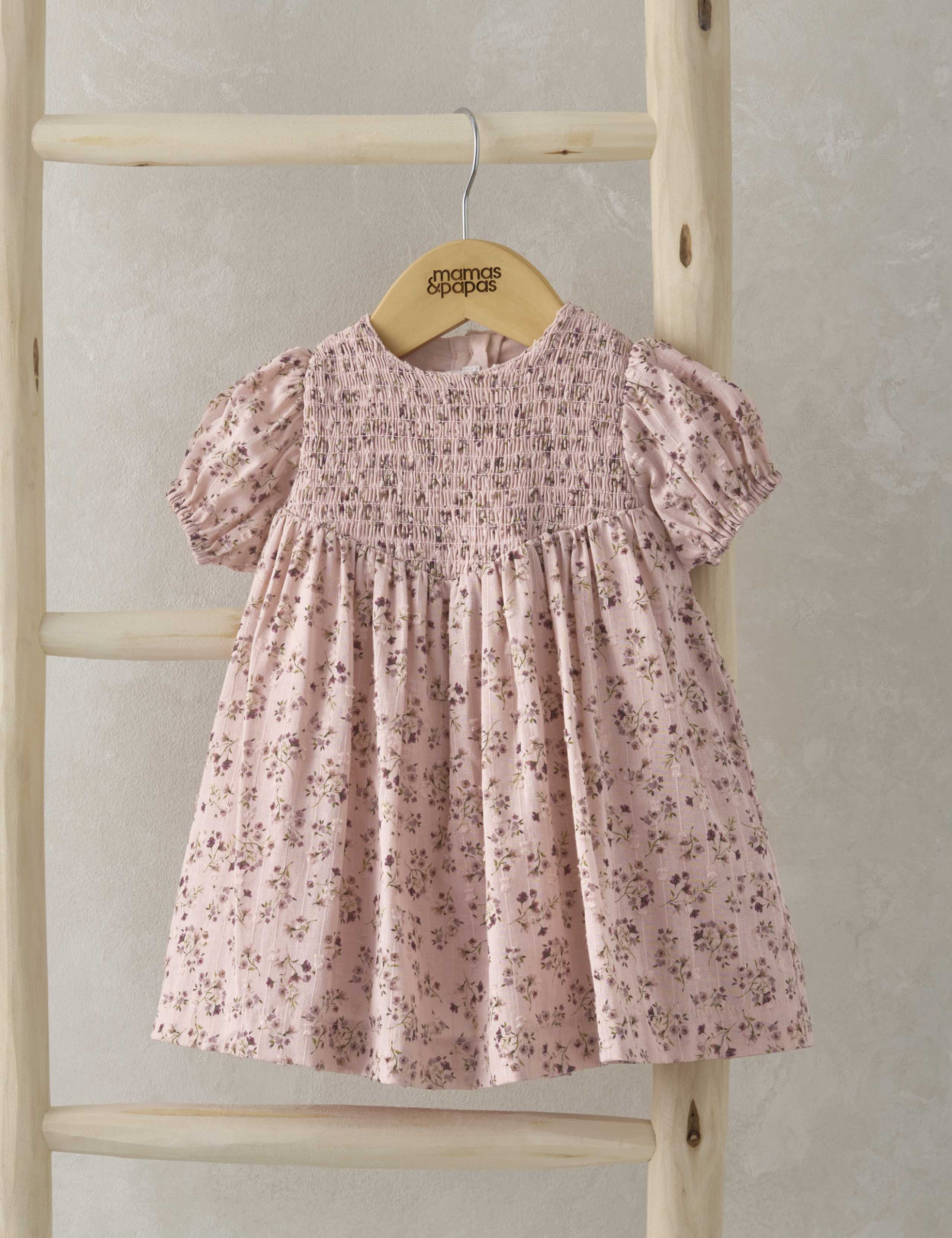 Pure Cotton Ditsy Floral Dress (0-3 Yrs)