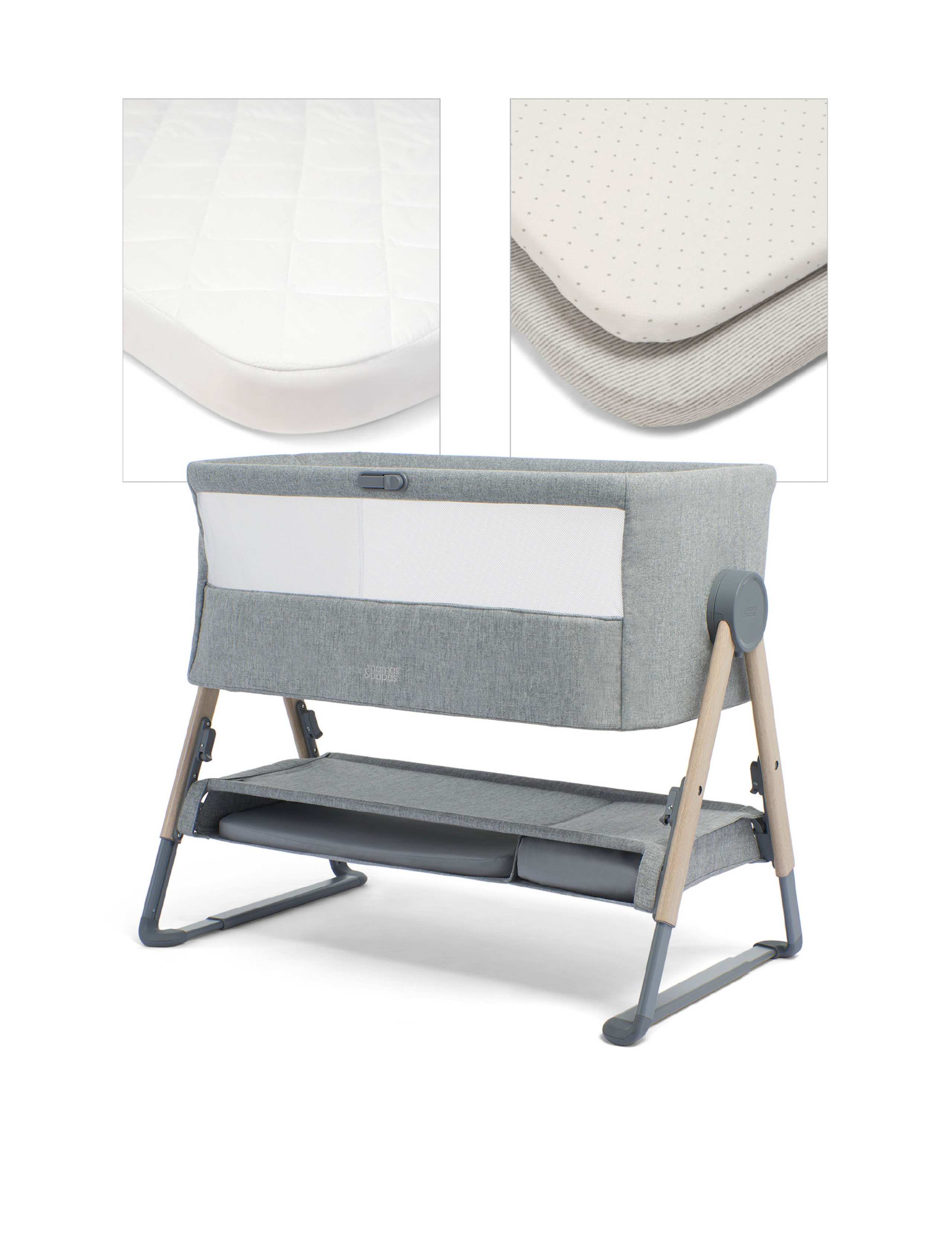 Lua Bedside Crib Bundle