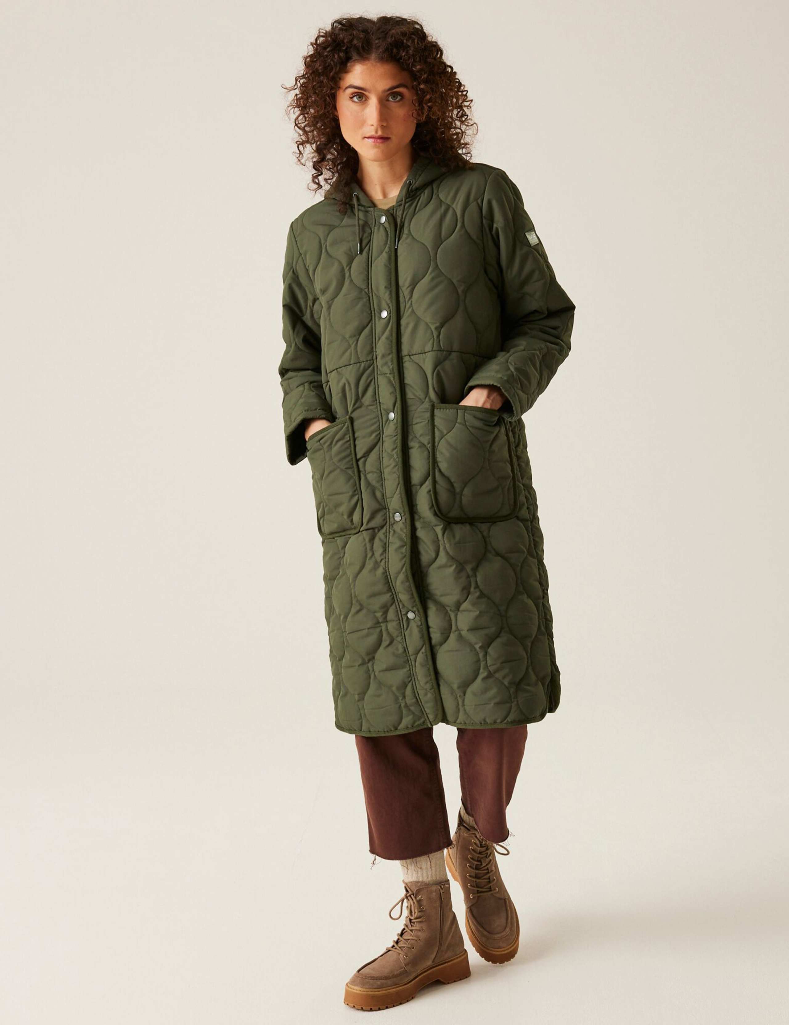 Jaycee II Quilted Hooded Longline Coat
