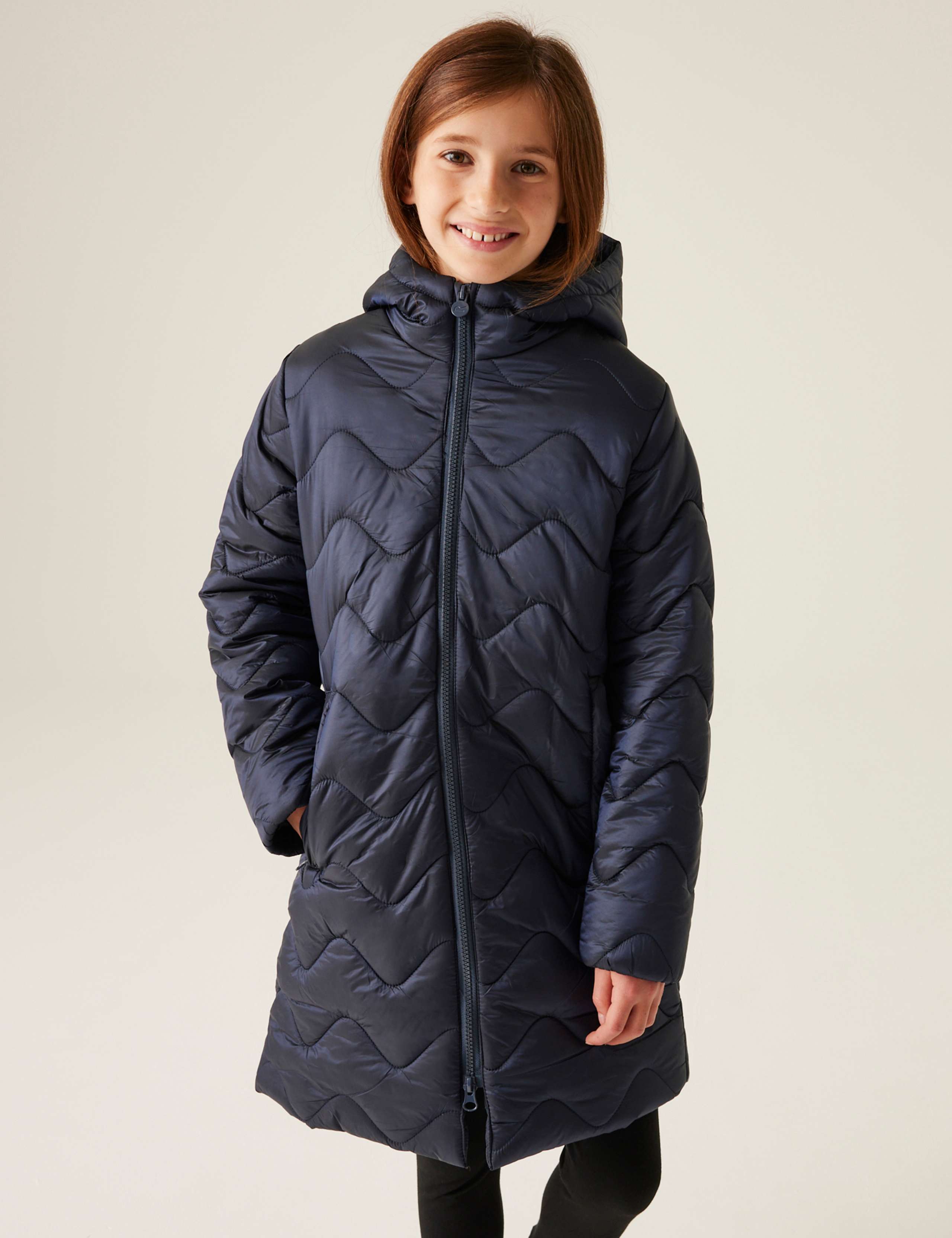 Cambrie Hooded Padded Coat (3-14 Yrs)