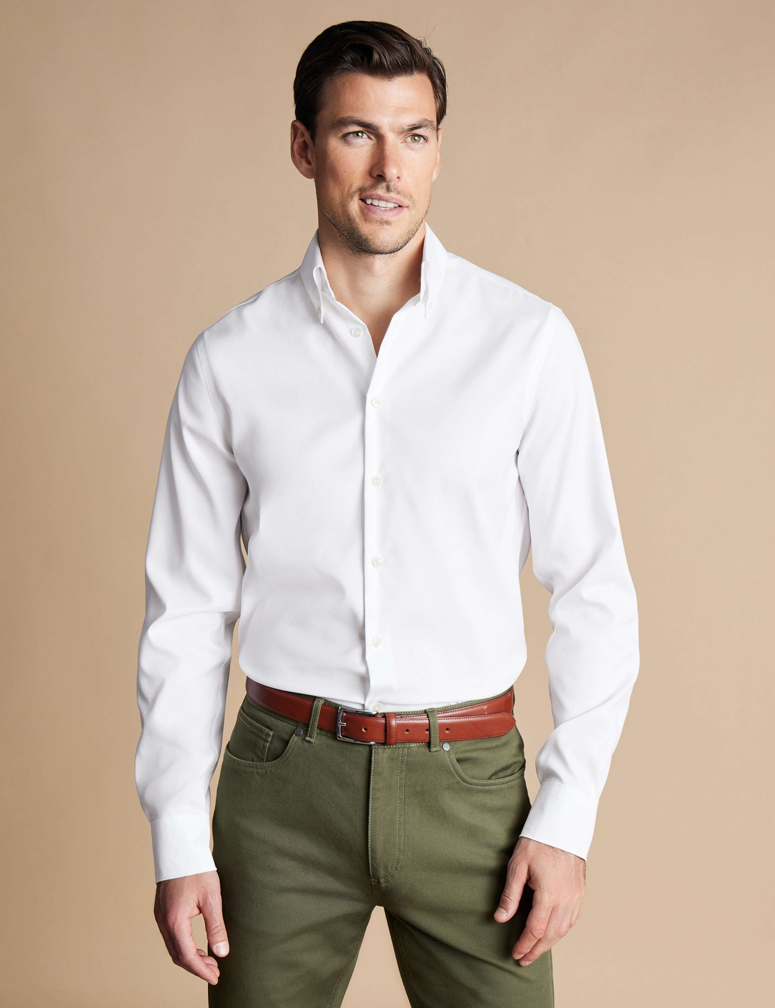 Non Iron Pure Cotton Oxford Shirt