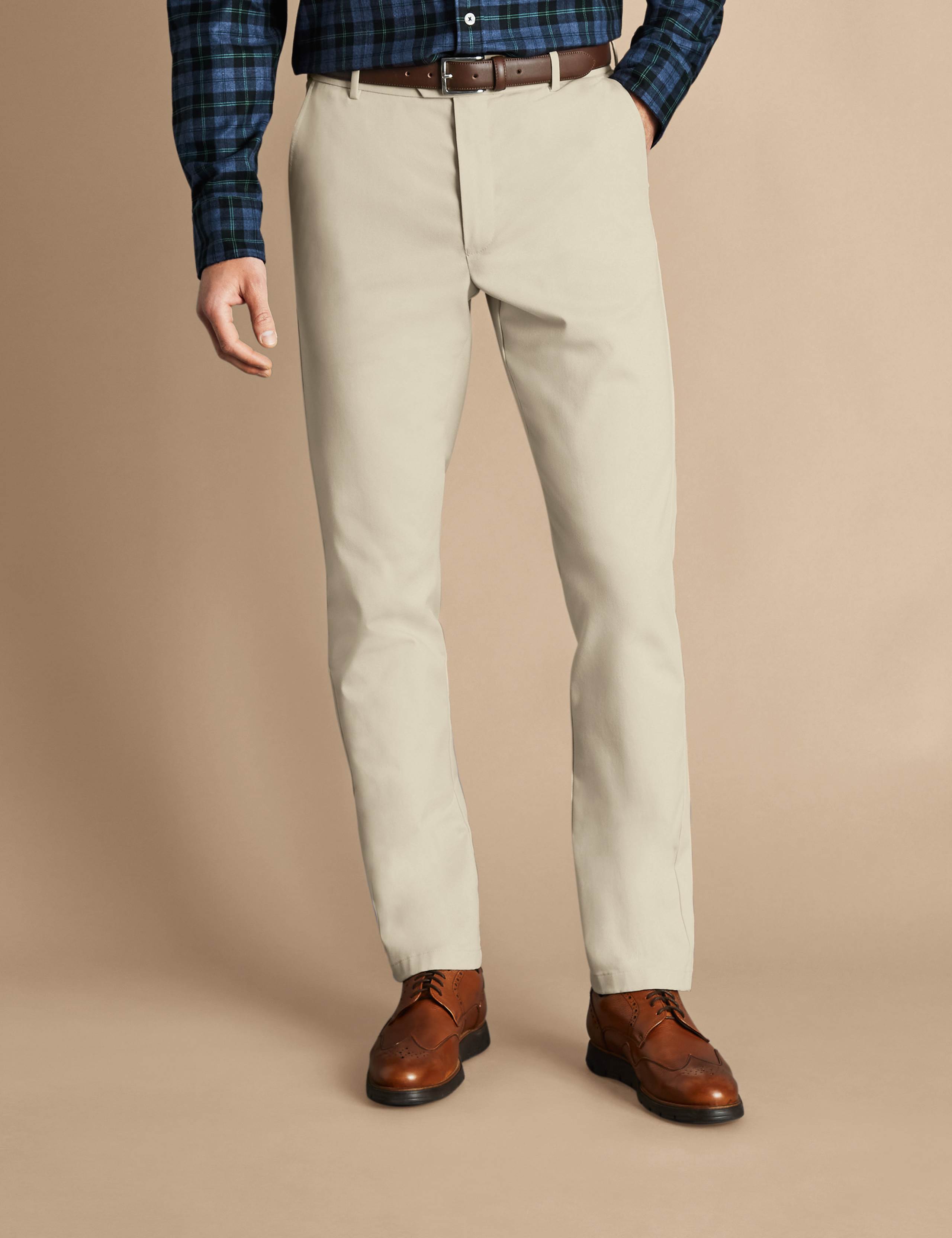 Extra Slim Fit Pure Cotton Non-Iron Chinos