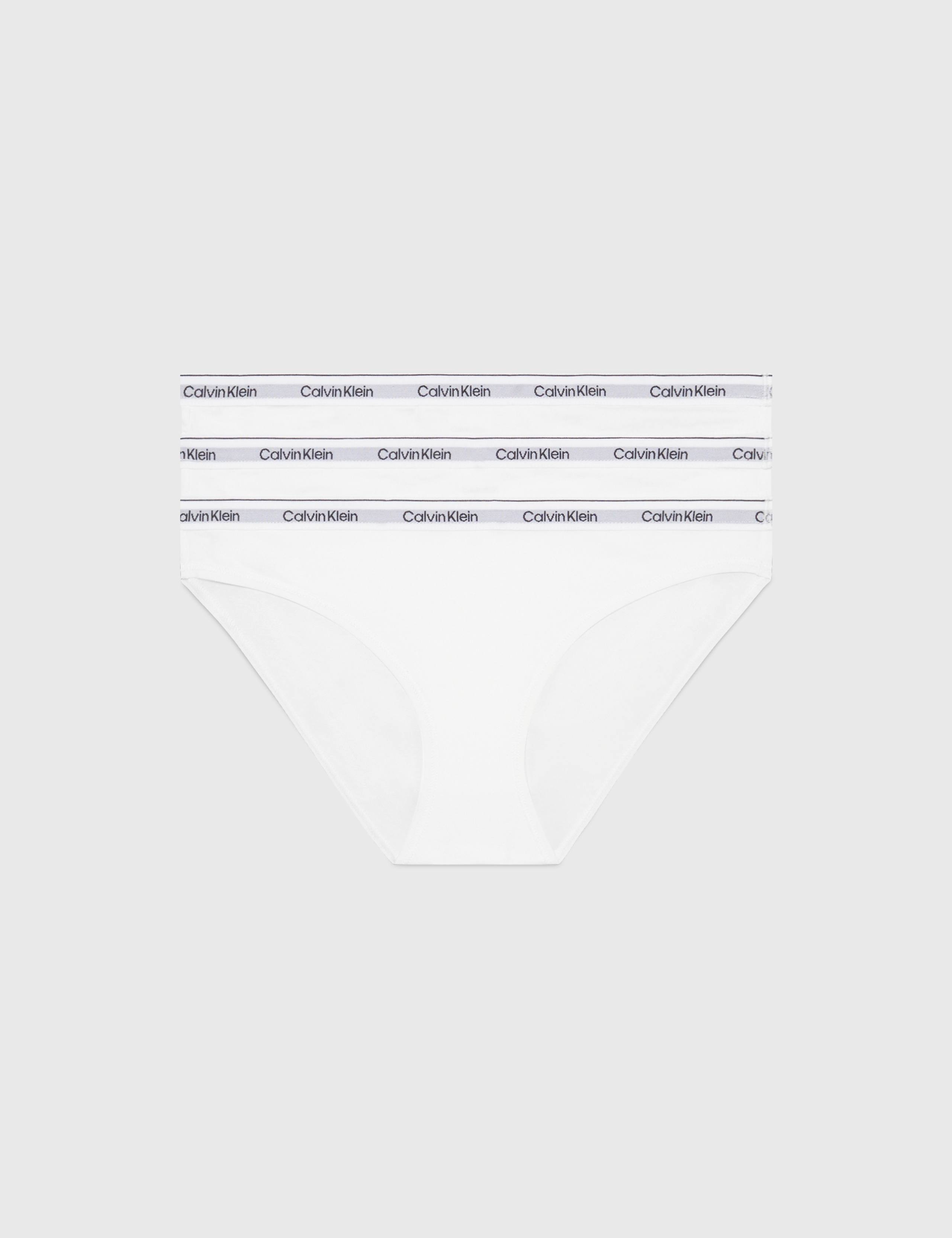 3pk Modern Logo Cotton Rich Bikini Knickers