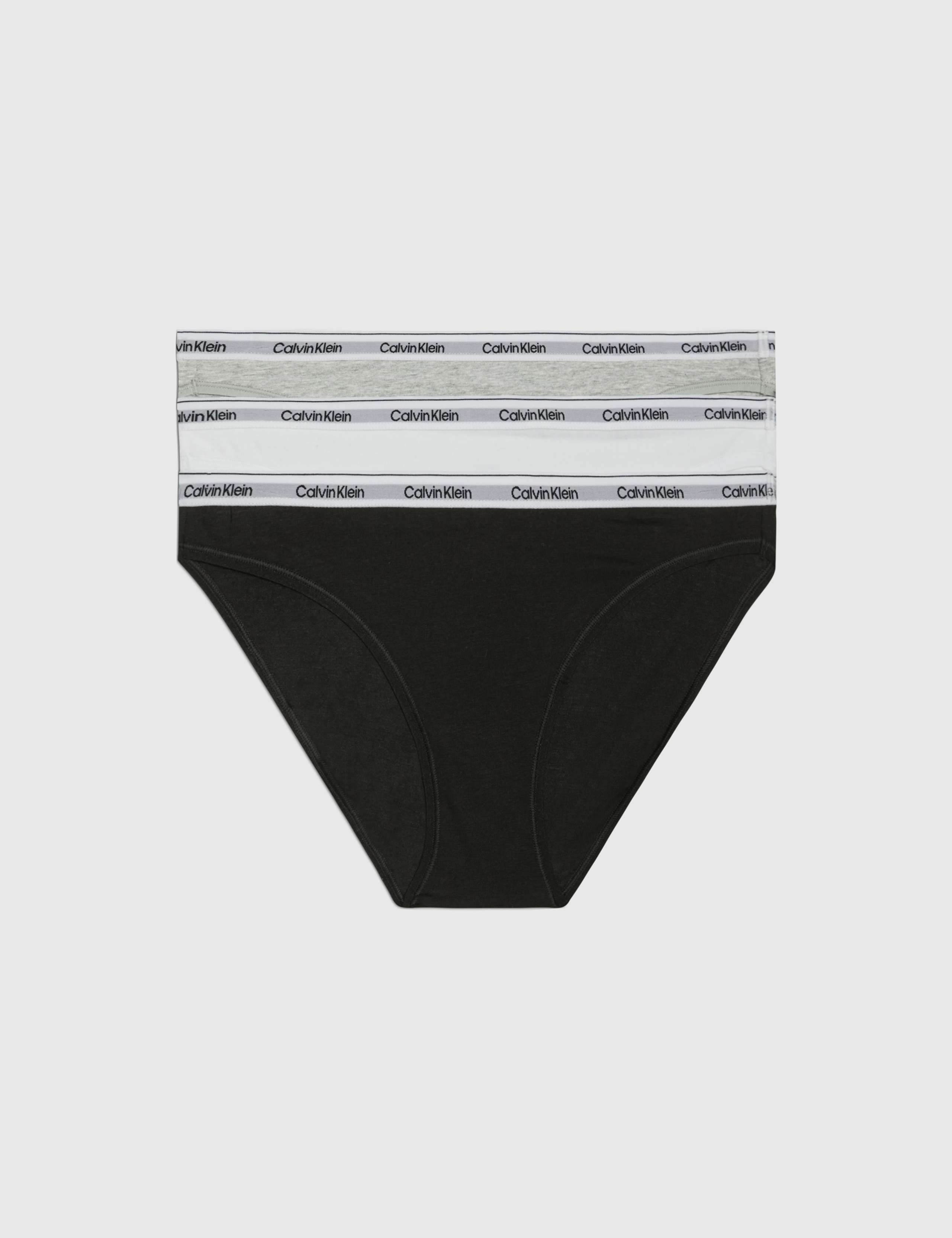 3pk Modern Logo Cotton Rich Bikini Knickers