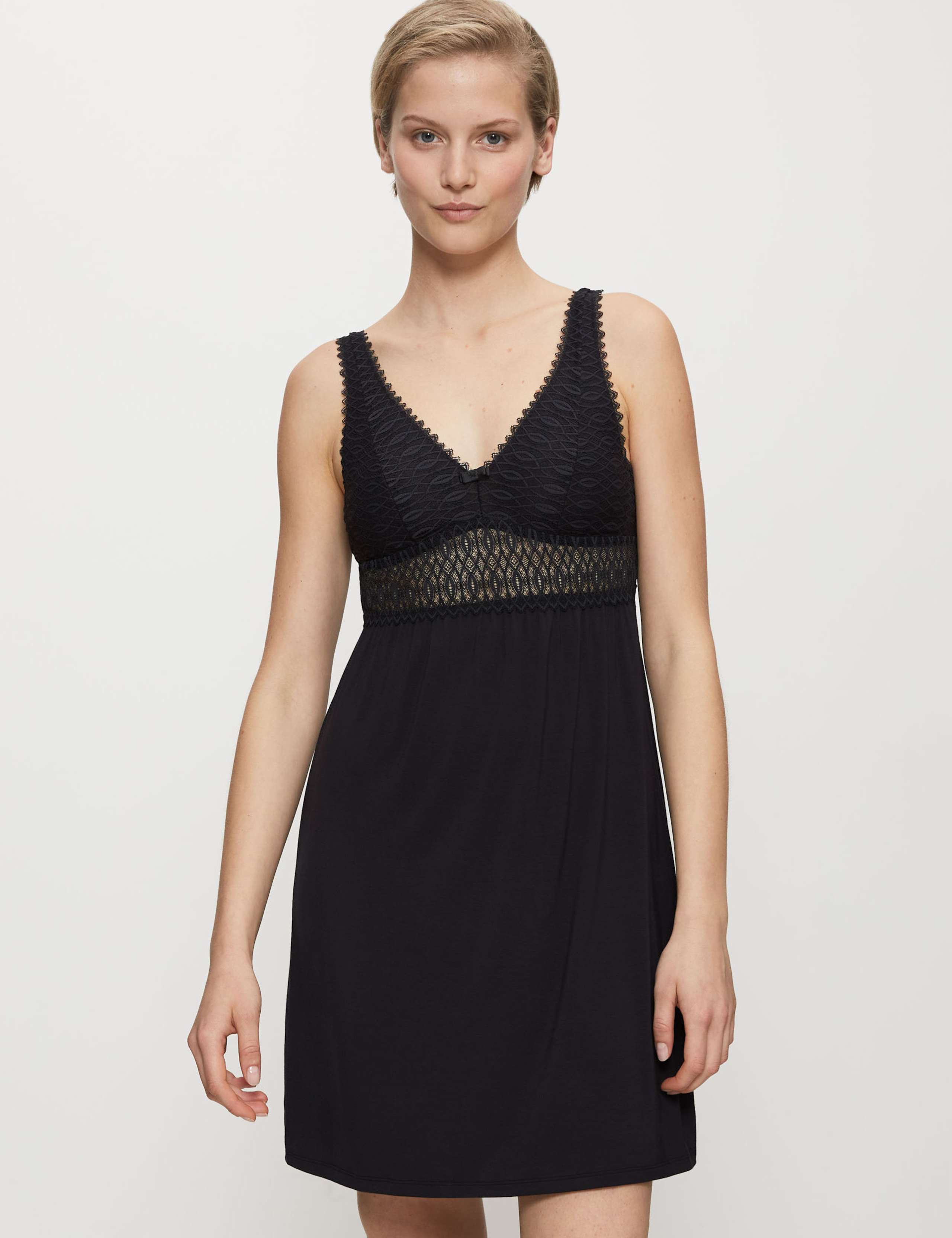 Aura Spotlight Modal Rich Lace Chemise