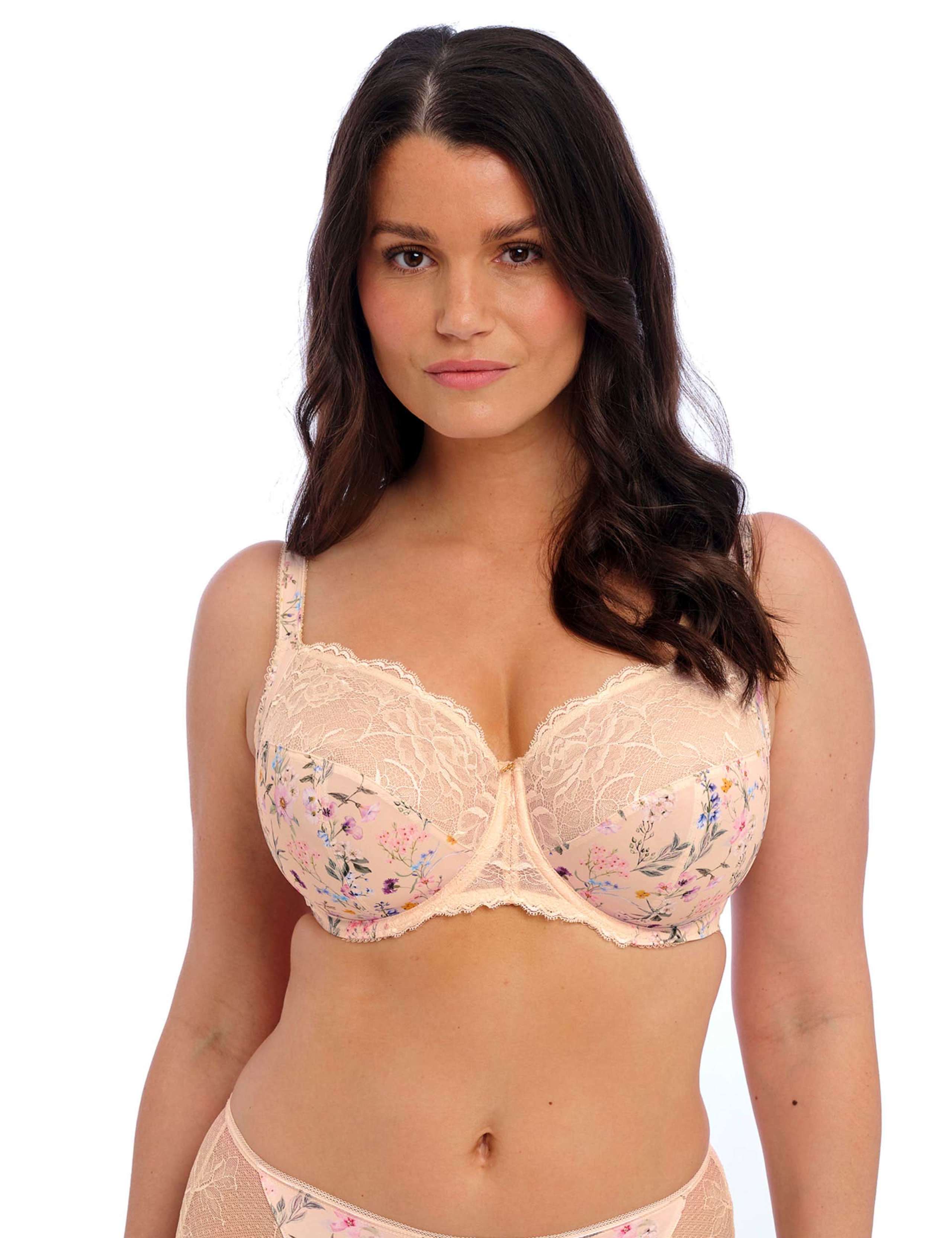 Pippa Floral Lace Wired Side Support Bra (D-J)