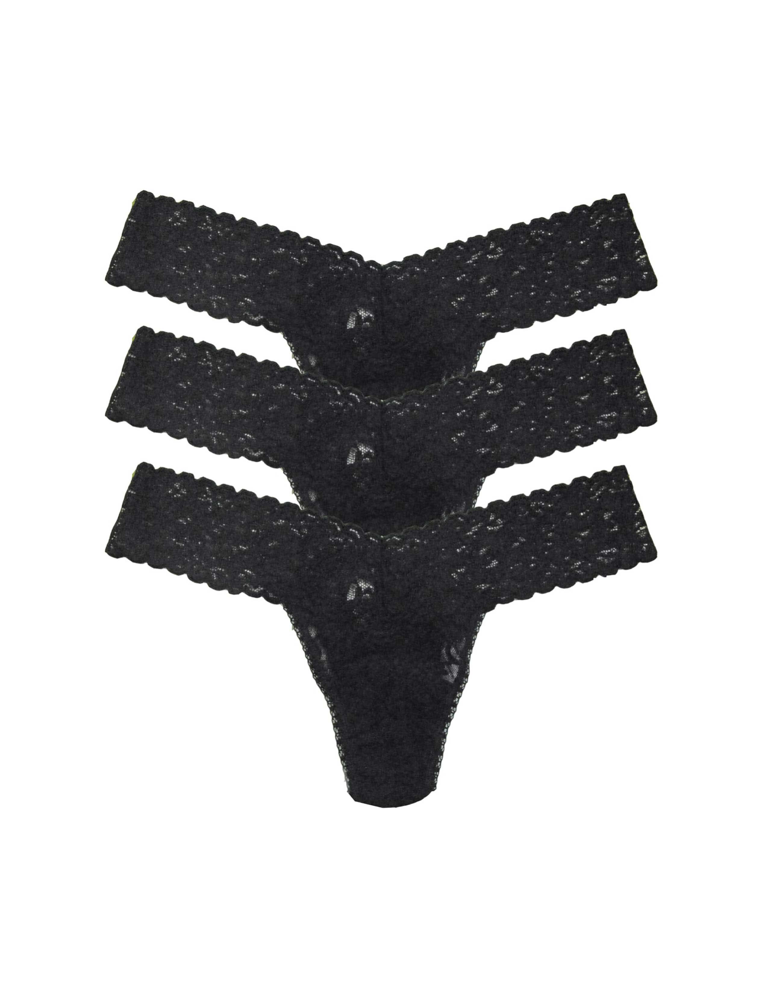 3pk Low Rise Signature Lace Thongs