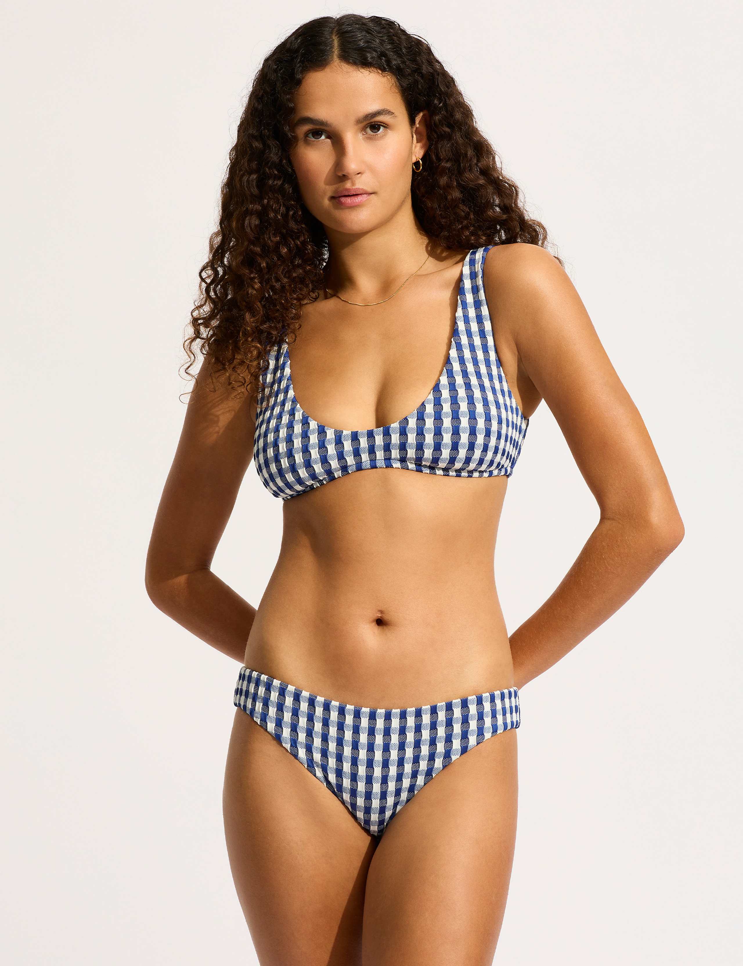 Gingham Hipster Bikini Bottoms