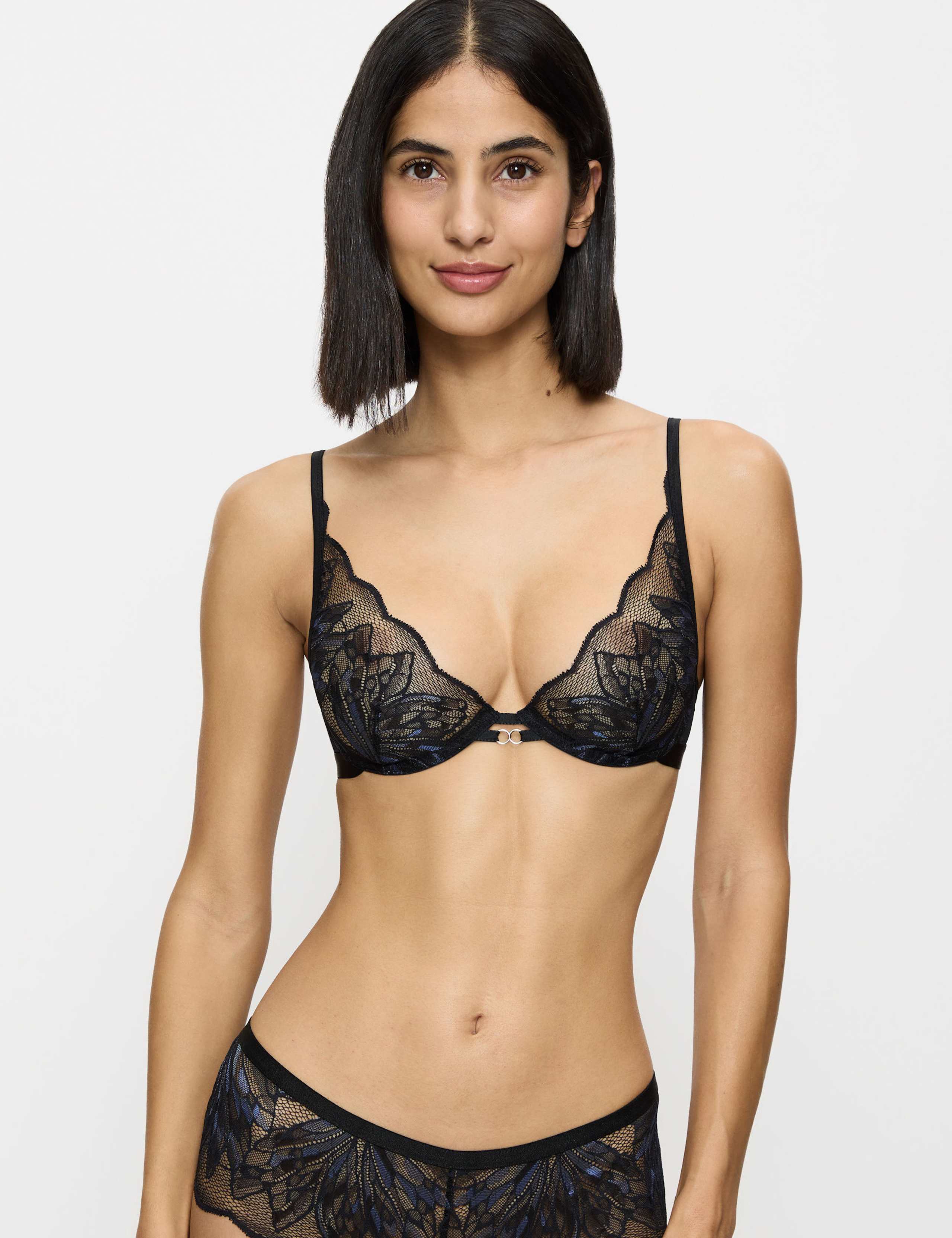 Crazy Stupid Love Floral Lace Wired Bra (A-DD)