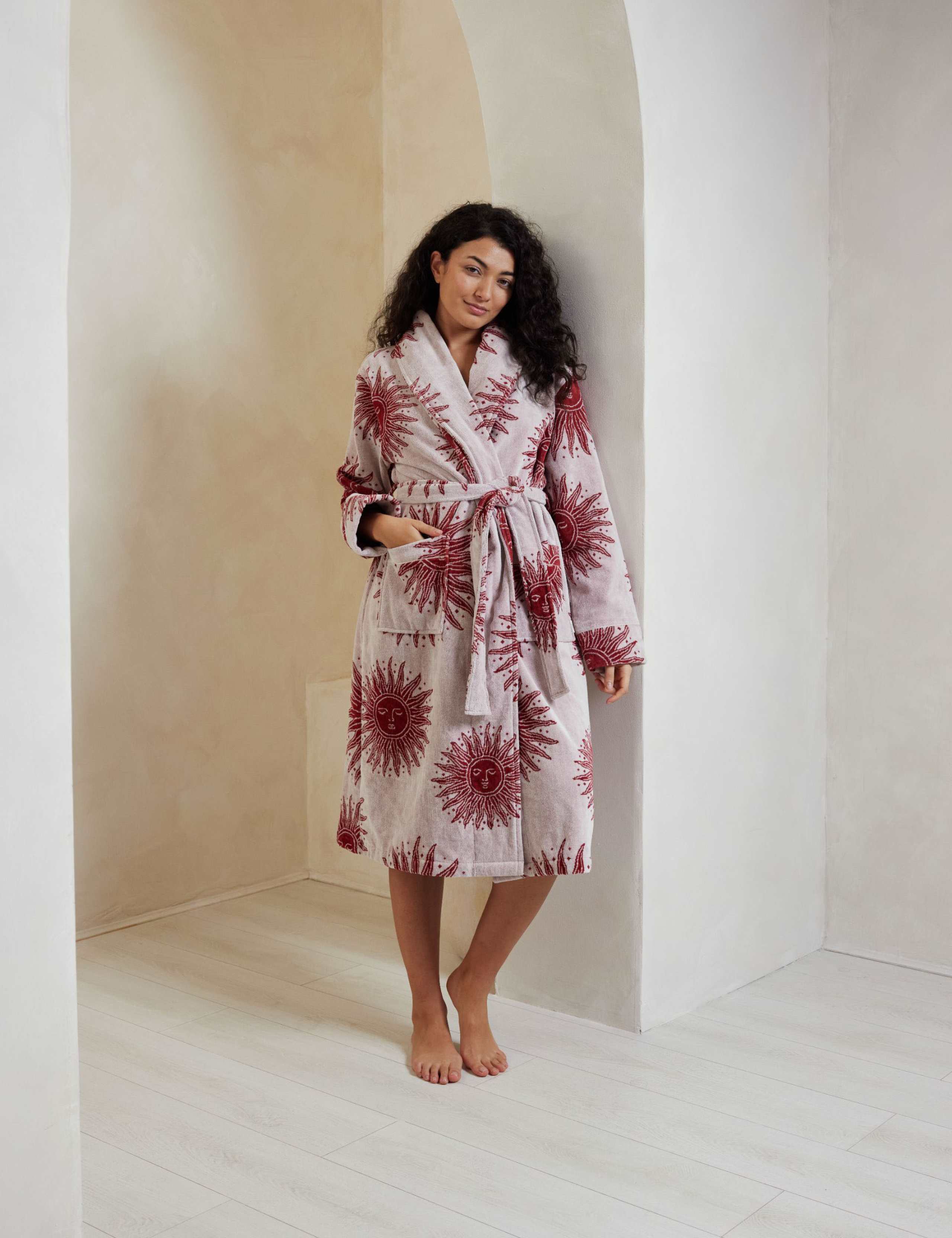 Pure Cotton Sun Print Dressing Gowns