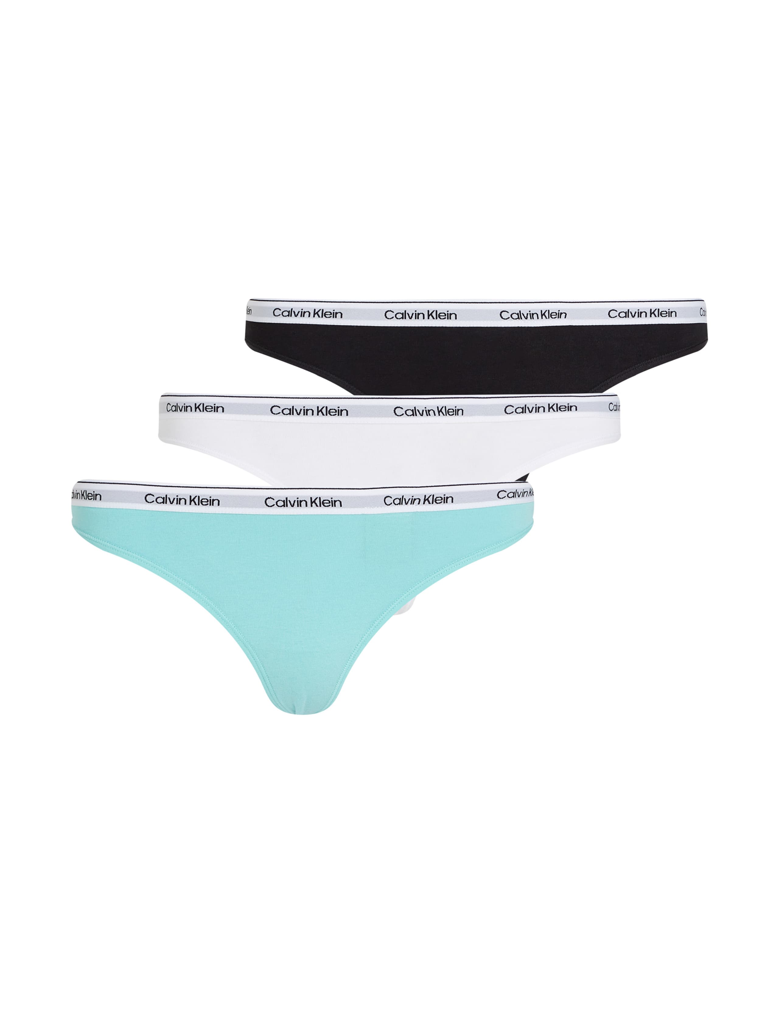 3pk Modern Logo Cotton Rich Thongs