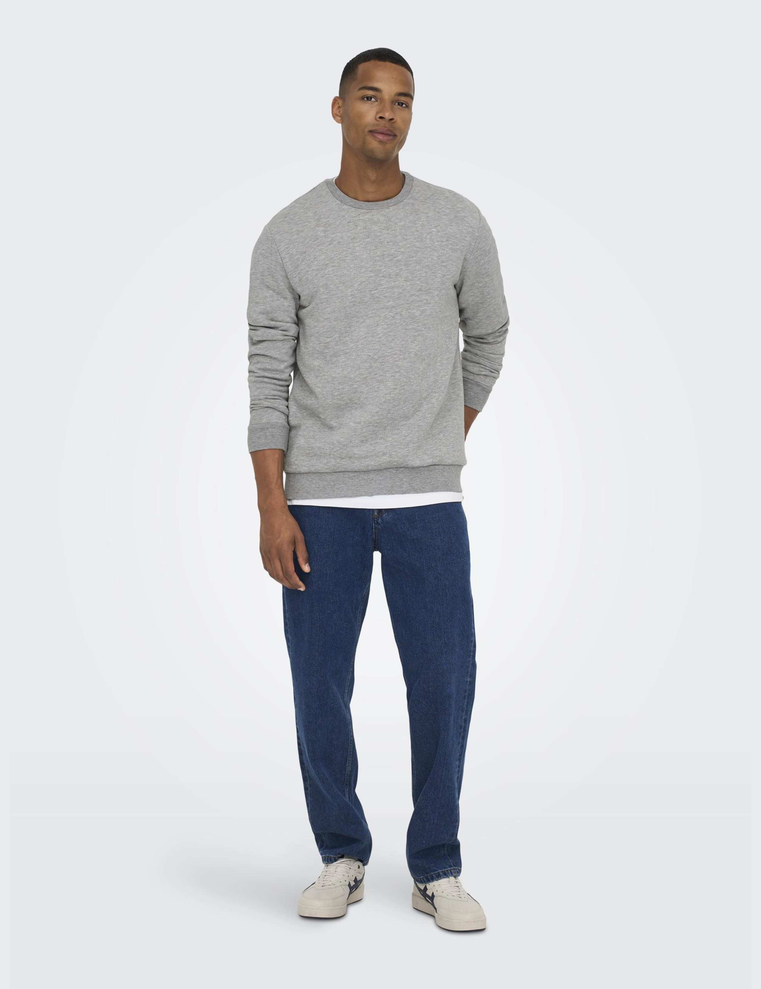 Cotton Rich Crew Neck Sweatshirt