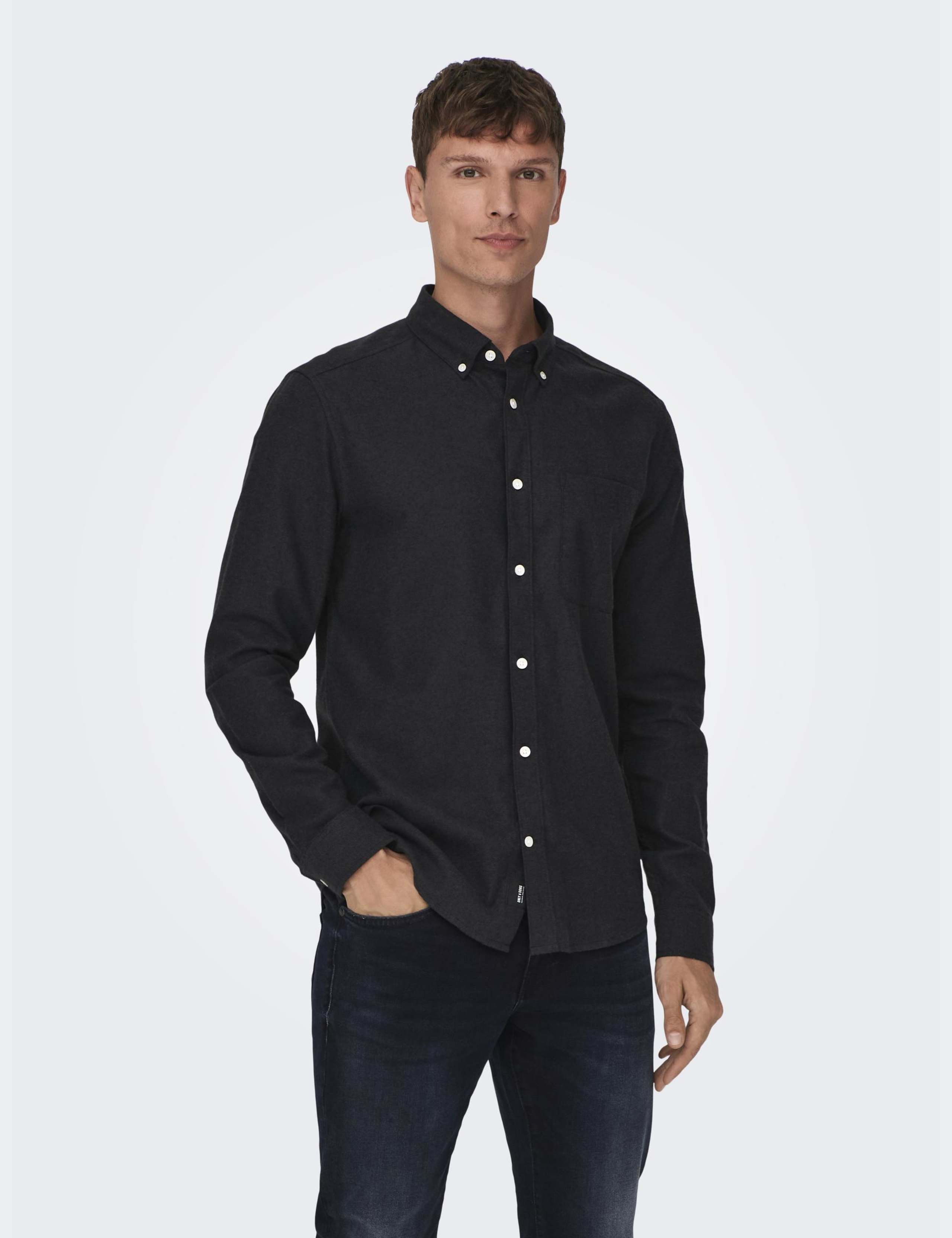 Slim Fit Pure Cotton Flannel Shirt