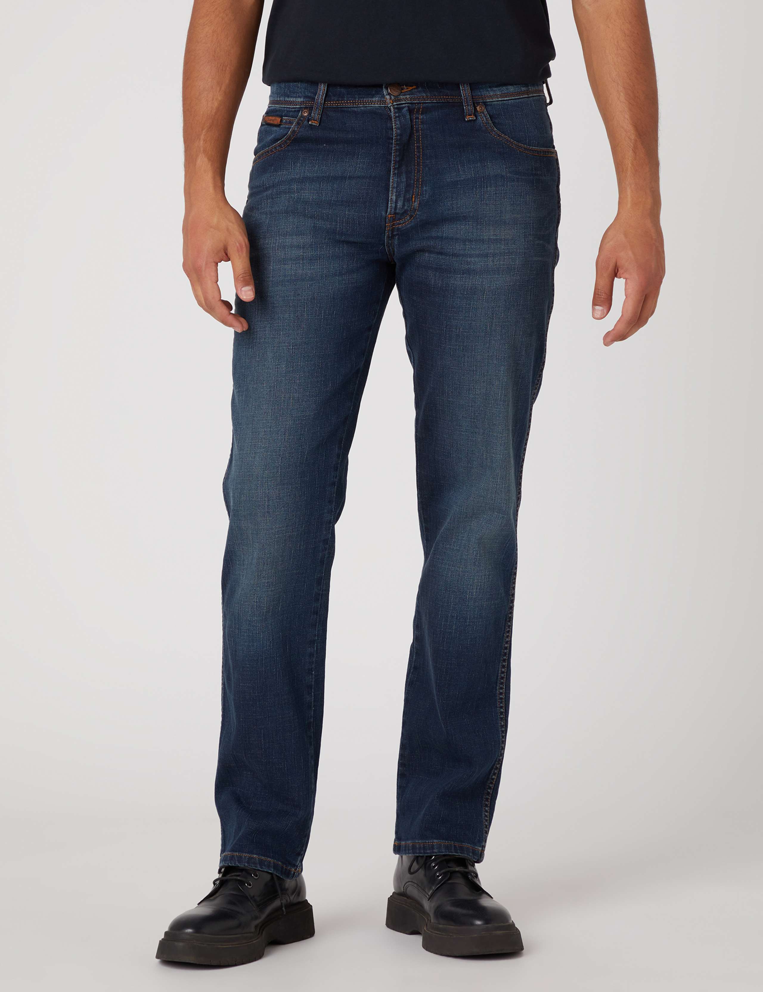 Straight Fit 5 Pocket Jeans