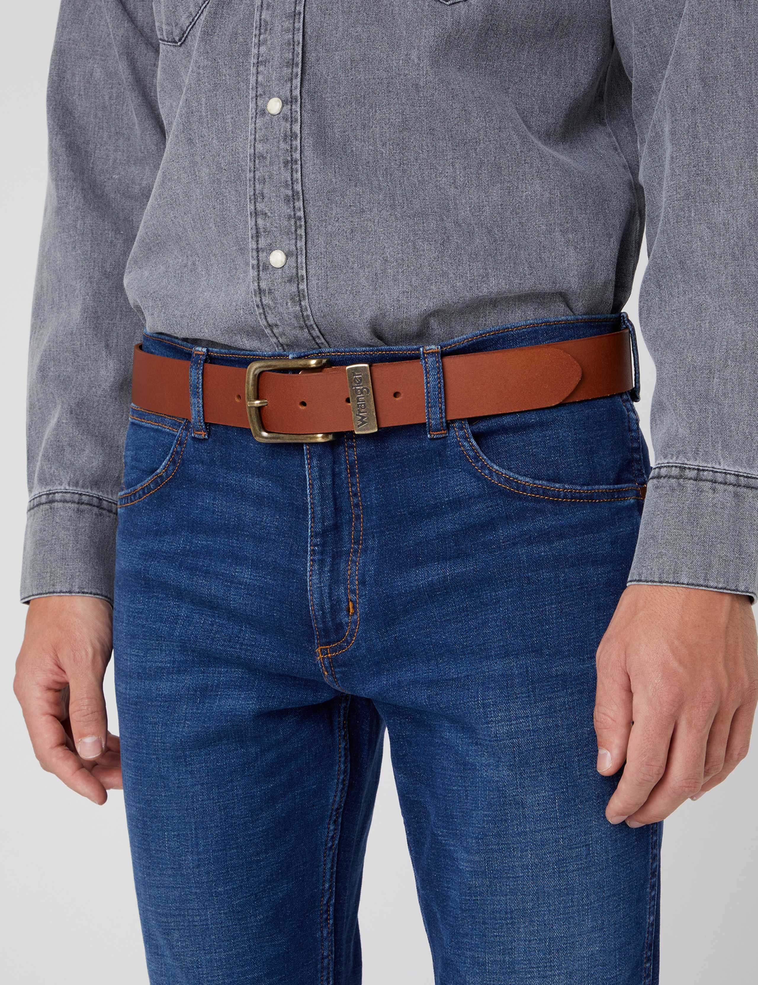 Leather Stitch Detail Belt