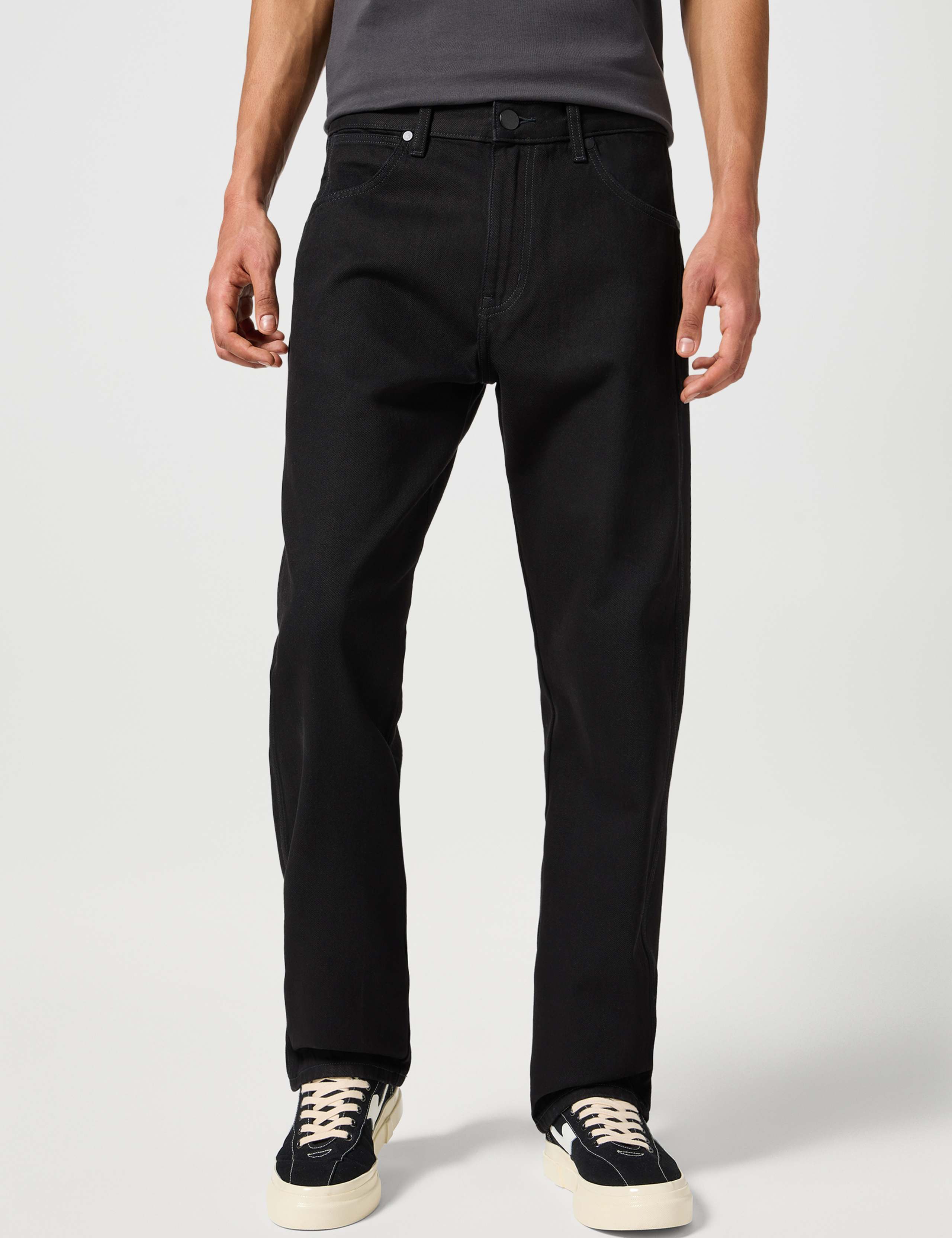 Straight Fit Pure Cotton 5 Pocket Jeans