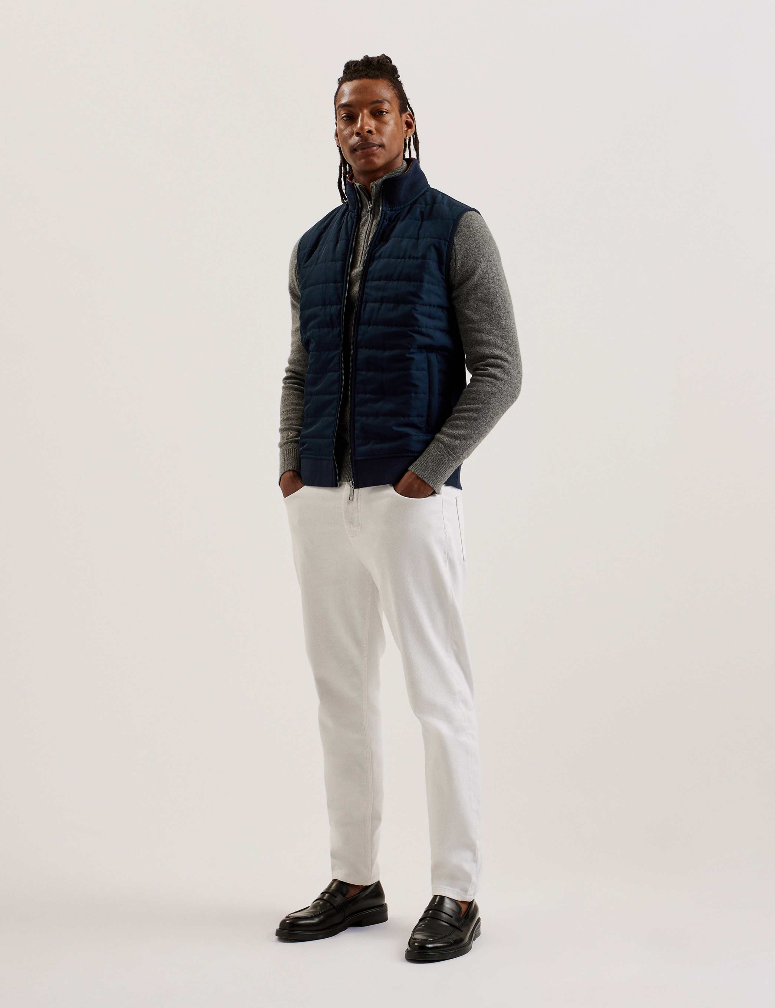 Cotton Blend Quilted Gilet