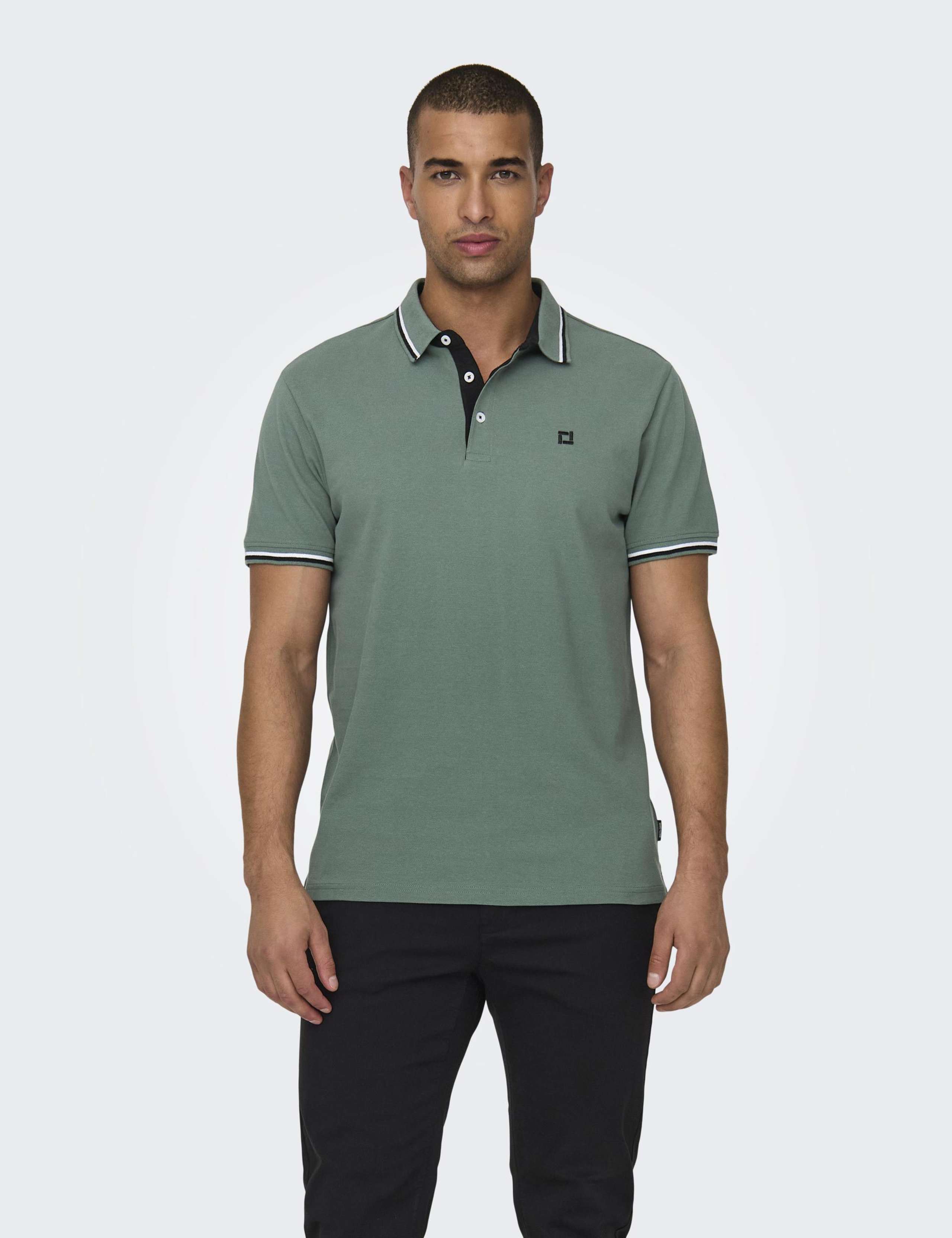 Pure Cotton Tipped Polo Shirt
