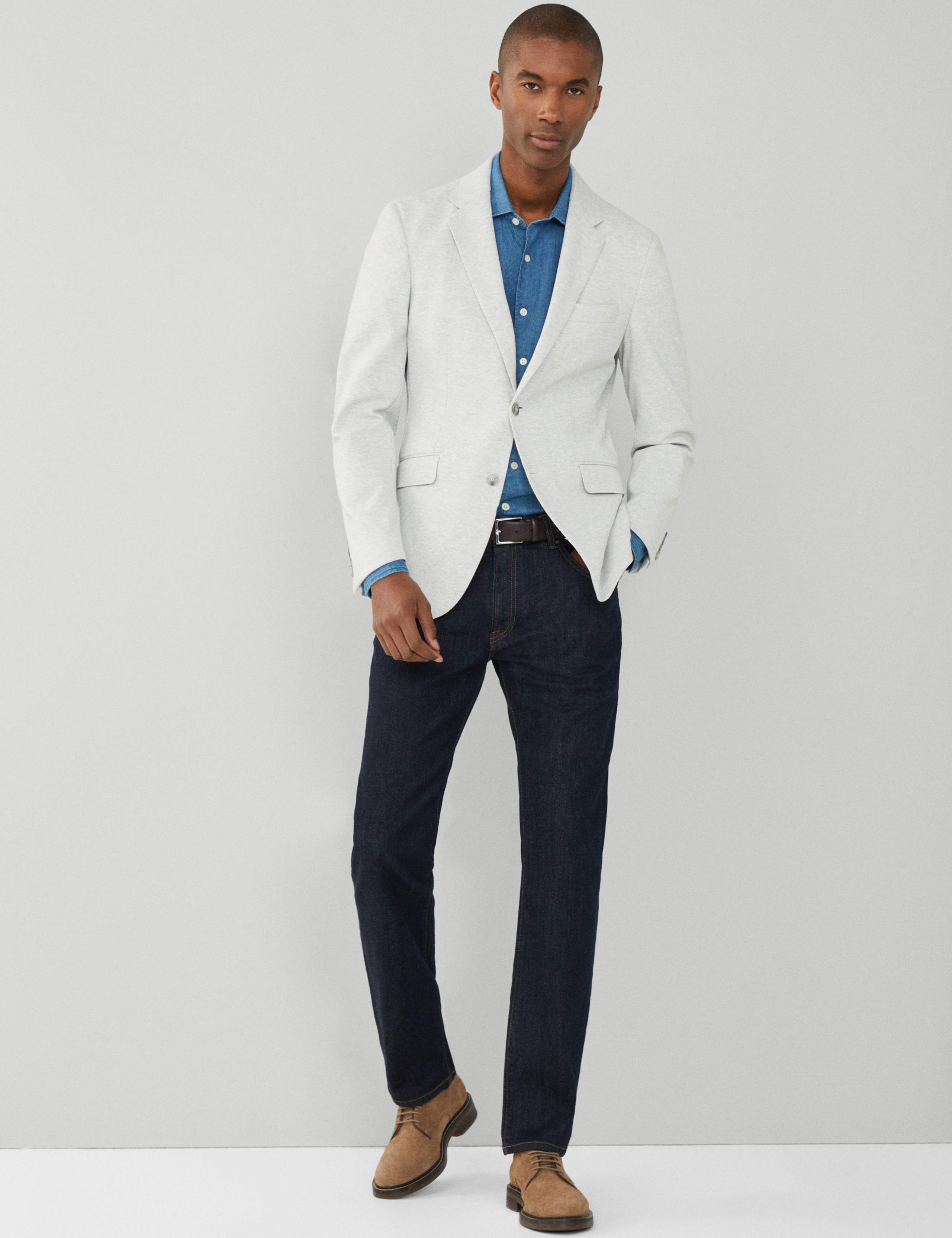 Slim Fit Pure Cotton 5 Pocket Jeans