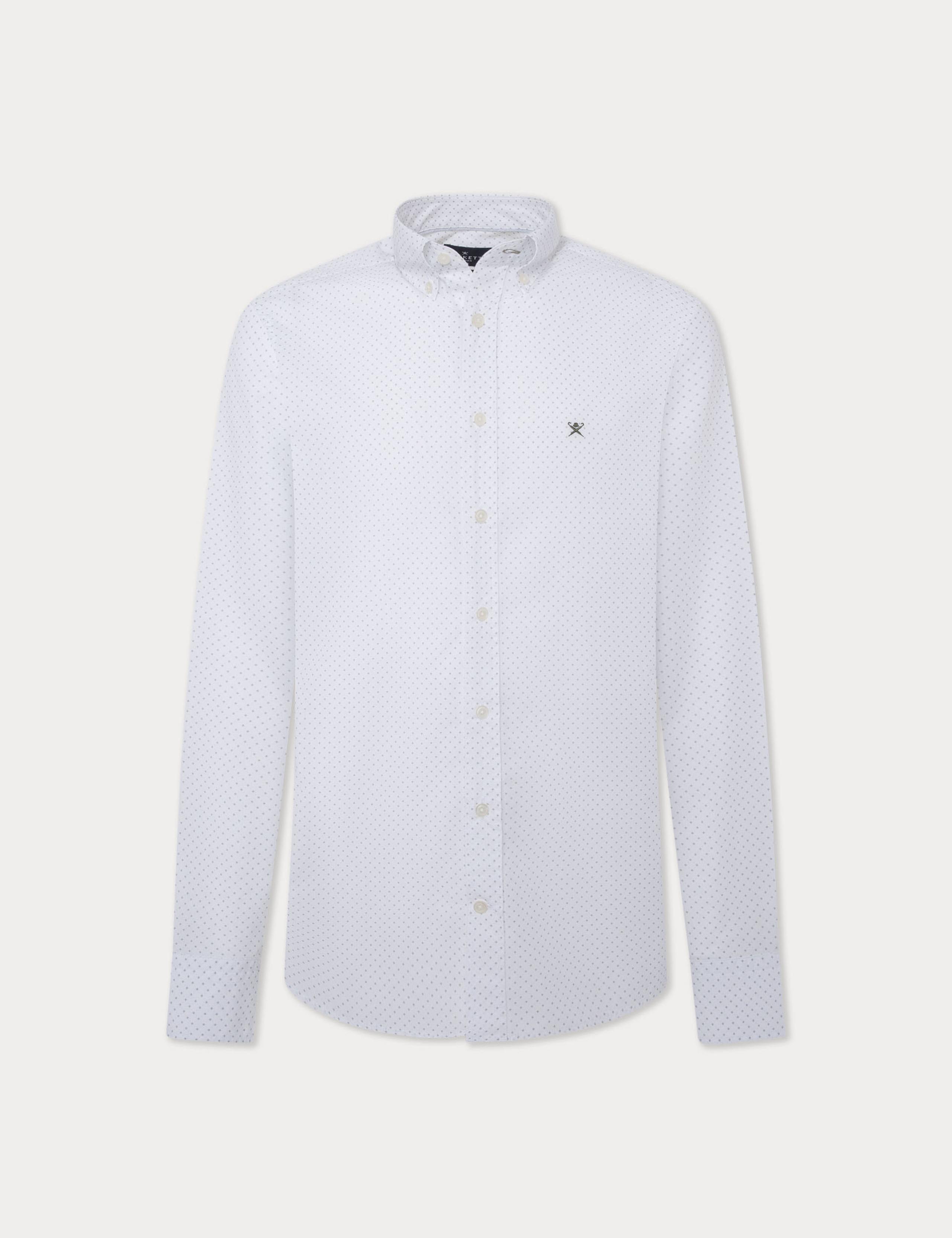 Pure Cotton Polka Dot Oxford Shirt