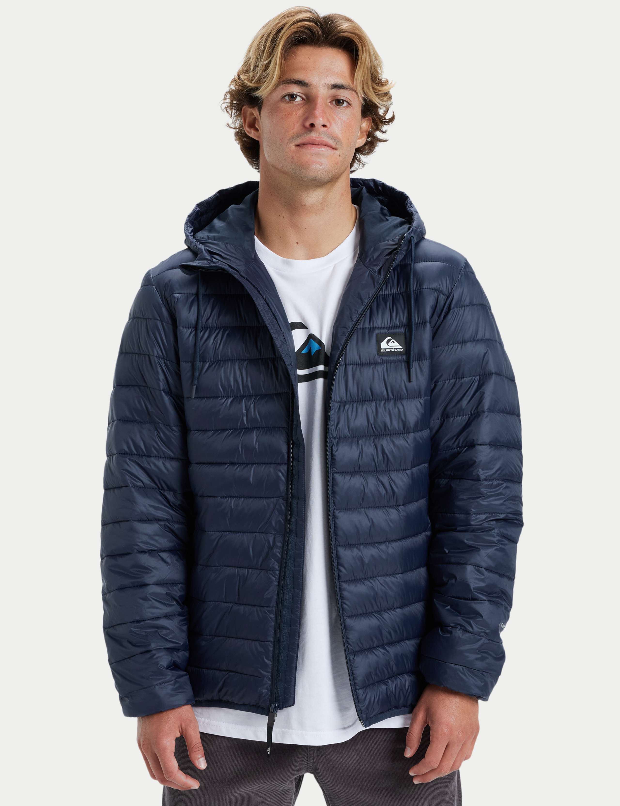 Scaly Hooded Padded Puffer Jacket