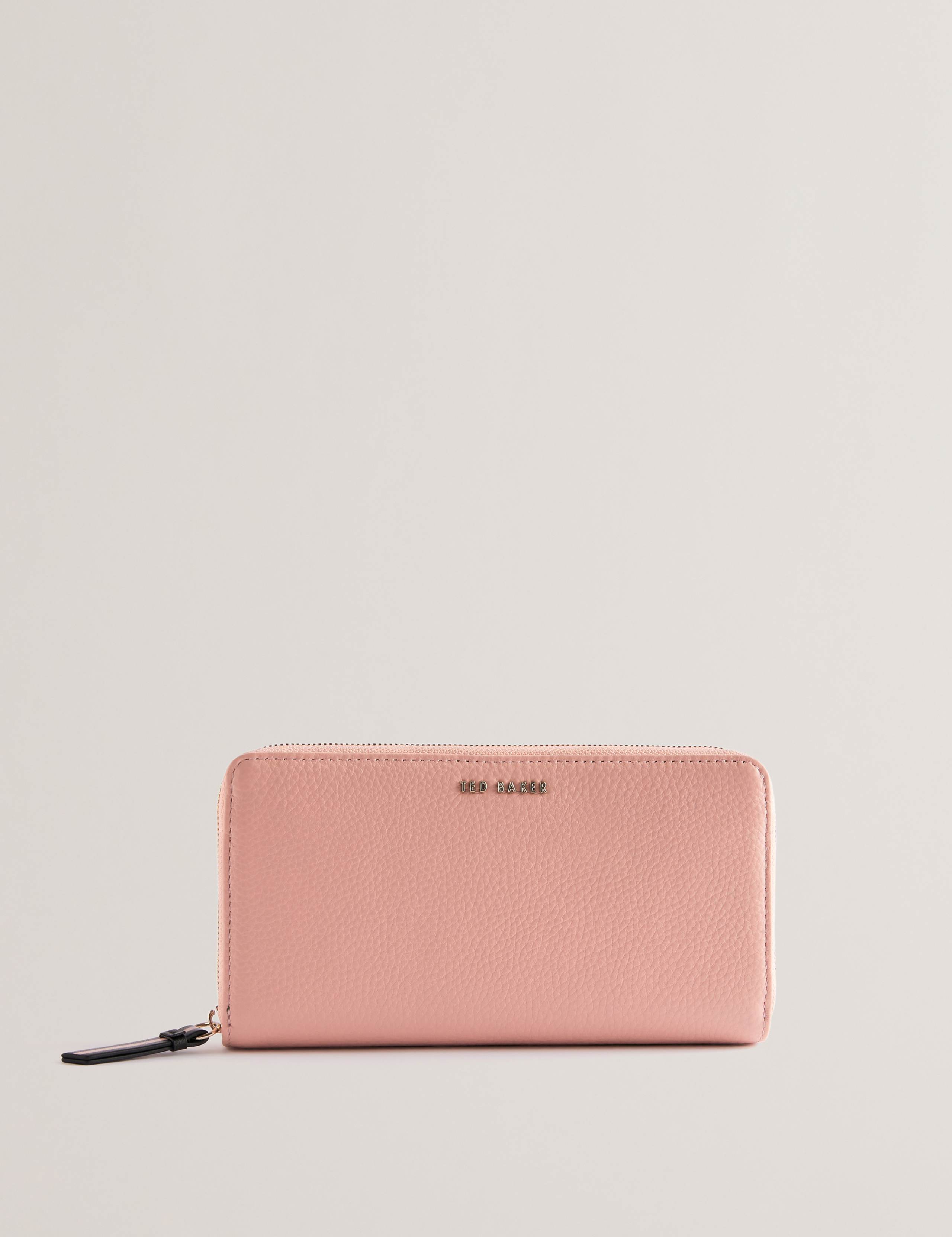 Leather Zip Around Purse